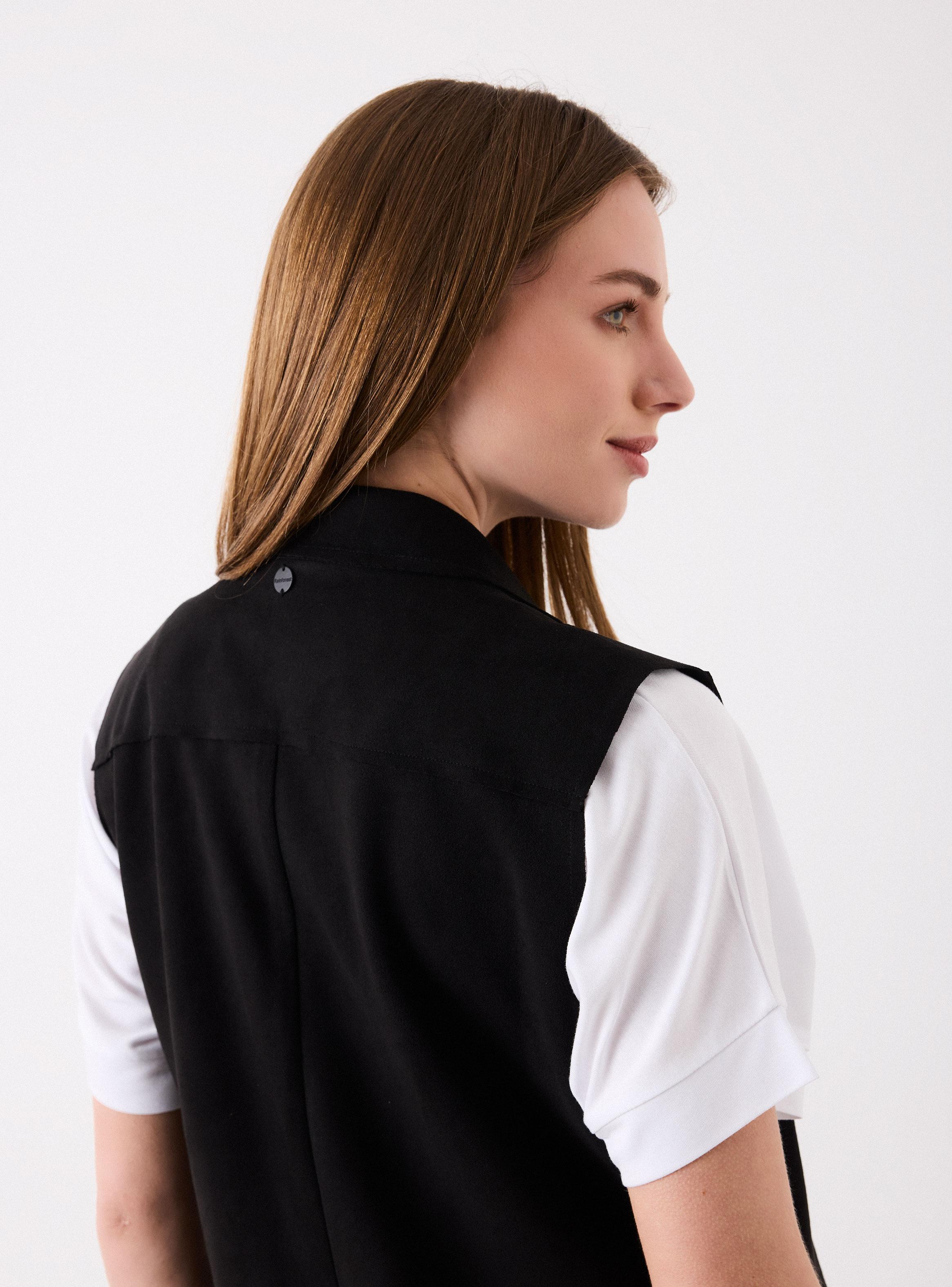 Blazer Vest Look Suede-3