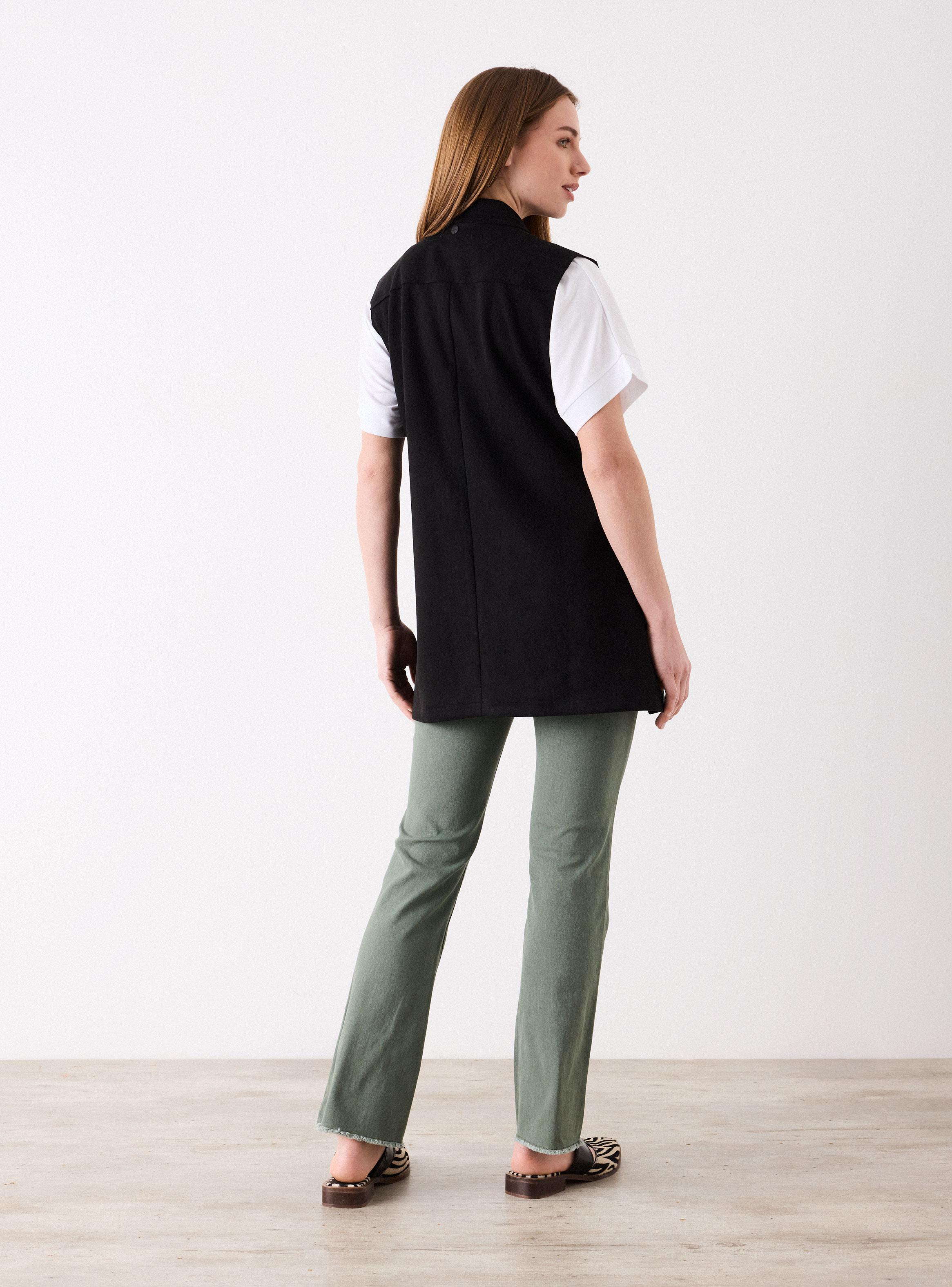 Blazer Vest Look Suede-5