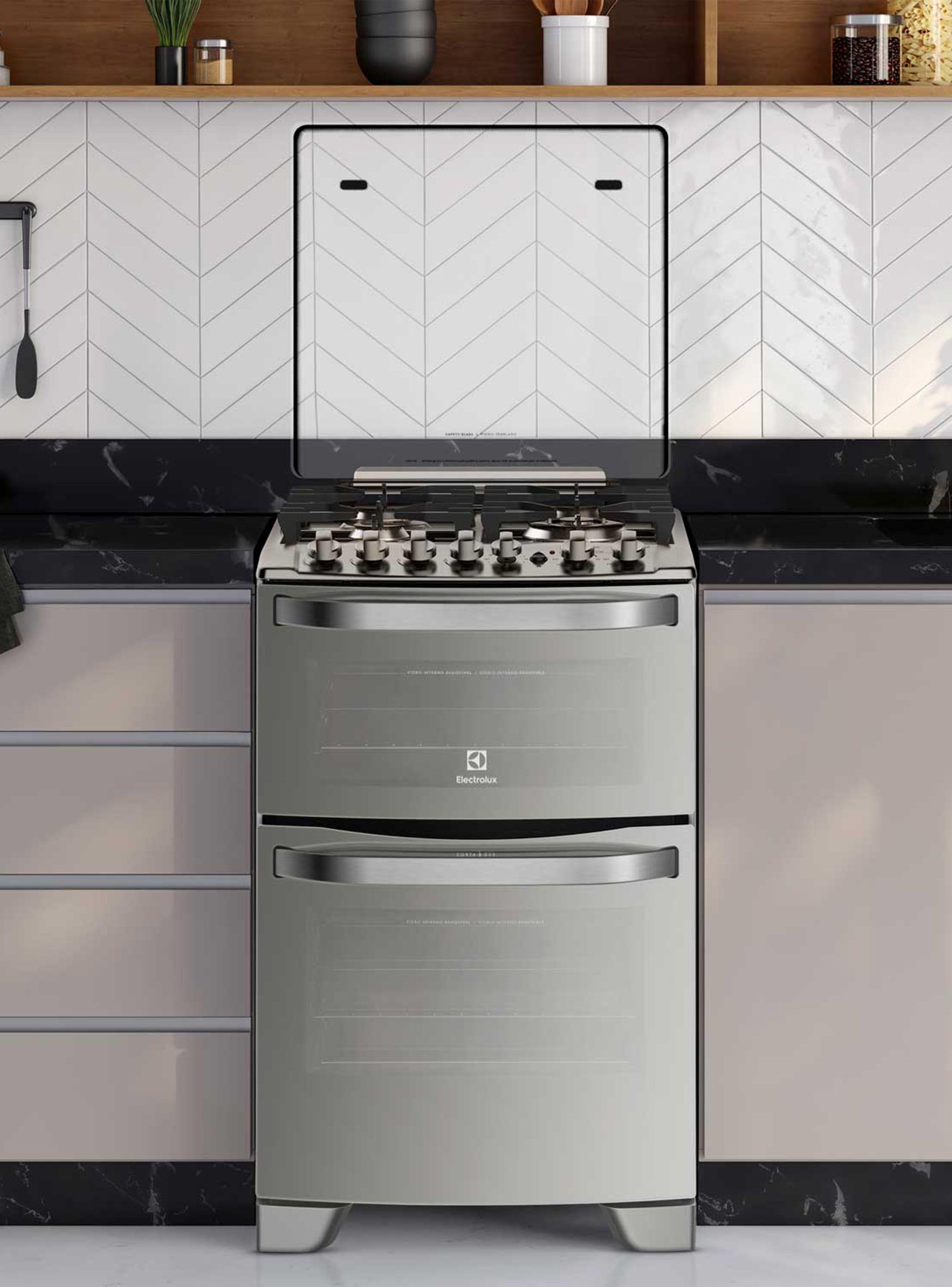 Cocina a Gas 4 Quemadores 56DXA Inox-3