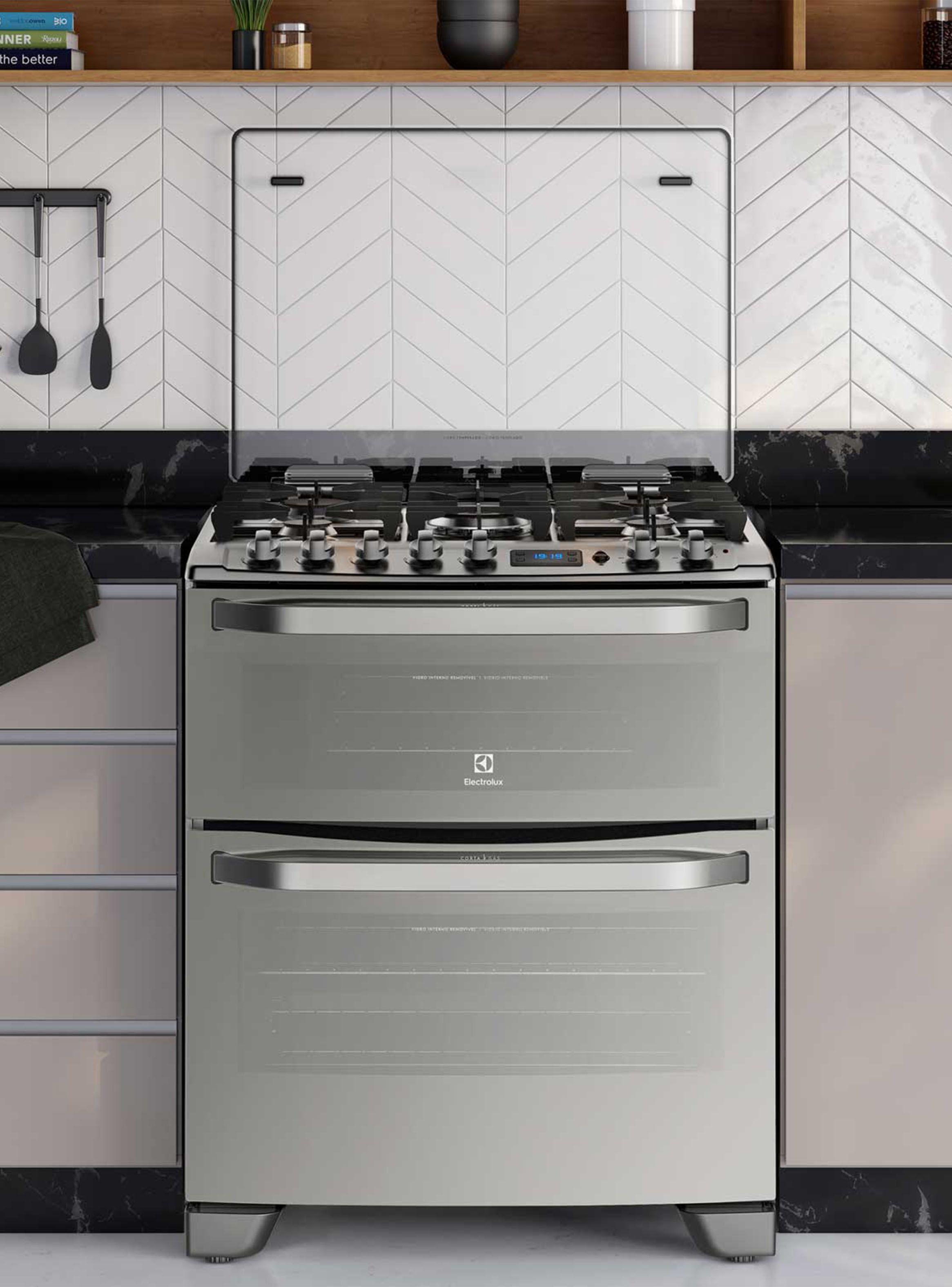 Cocina a Gas 5 Quemadores 76DXA Inox-3