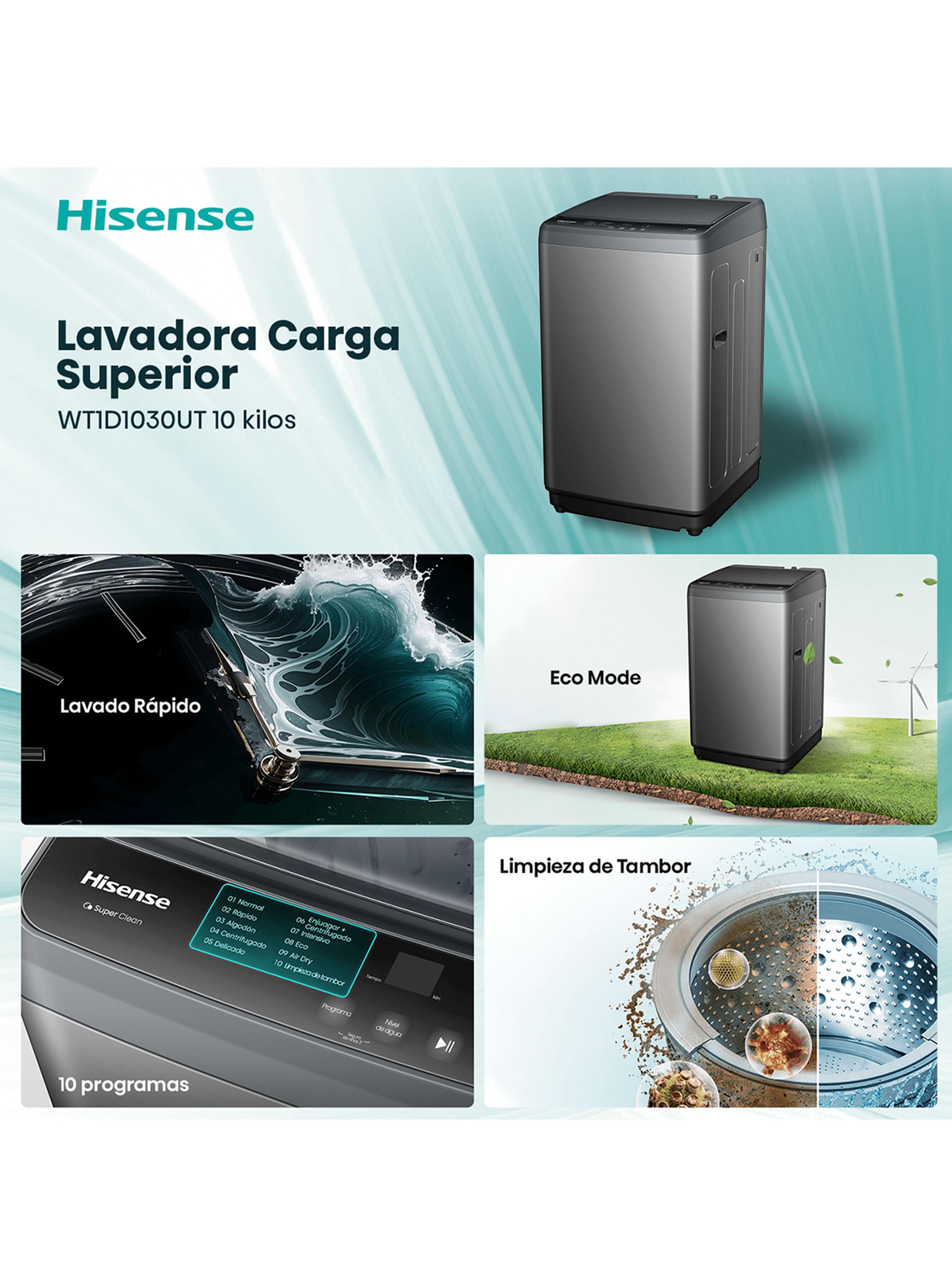 Lavadora Carga Superior 10 Kg WT1D1030UT-2