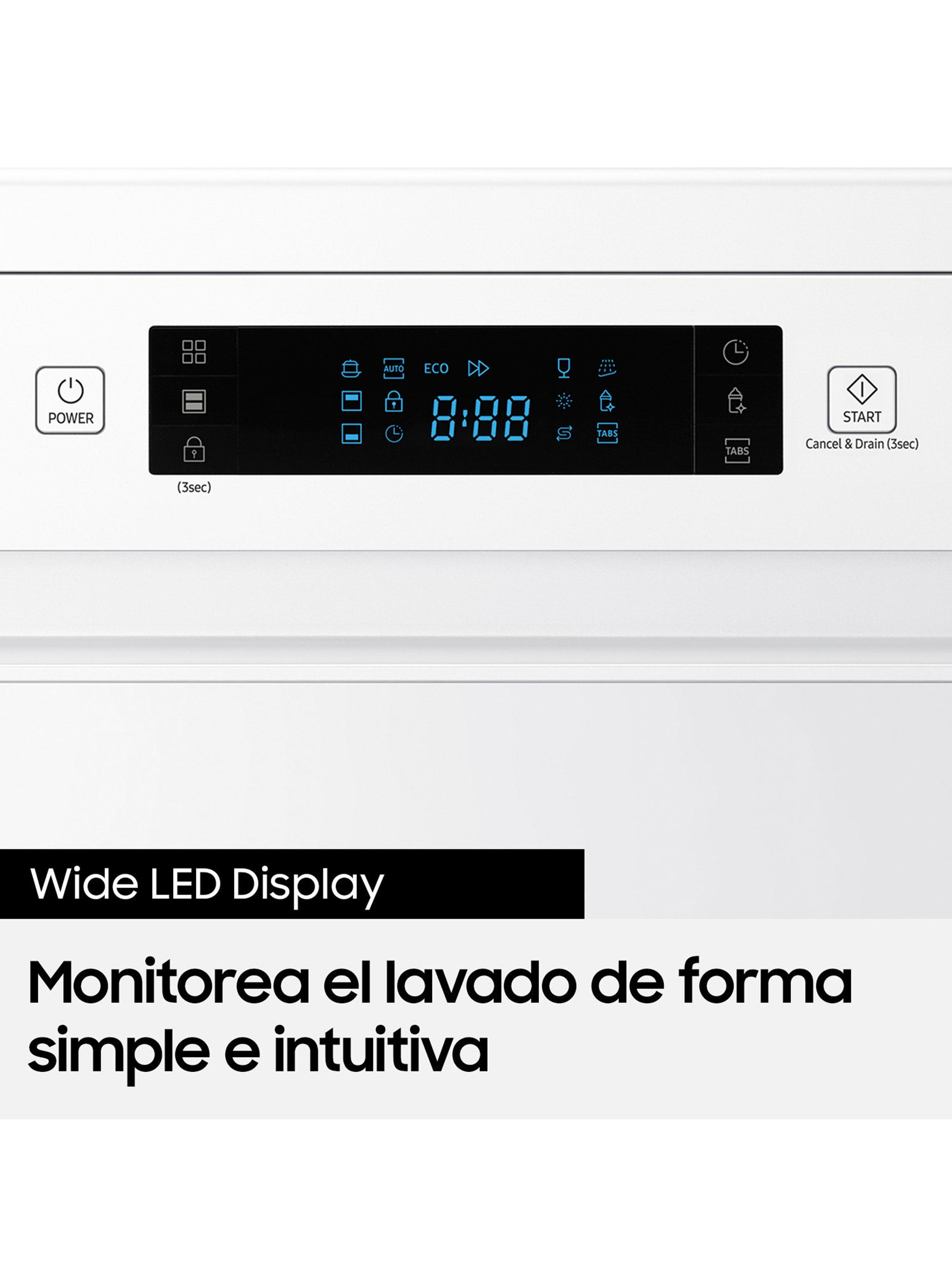 Lavavajillas 13 Cubiertos Blanca con Pantalla LED-5
