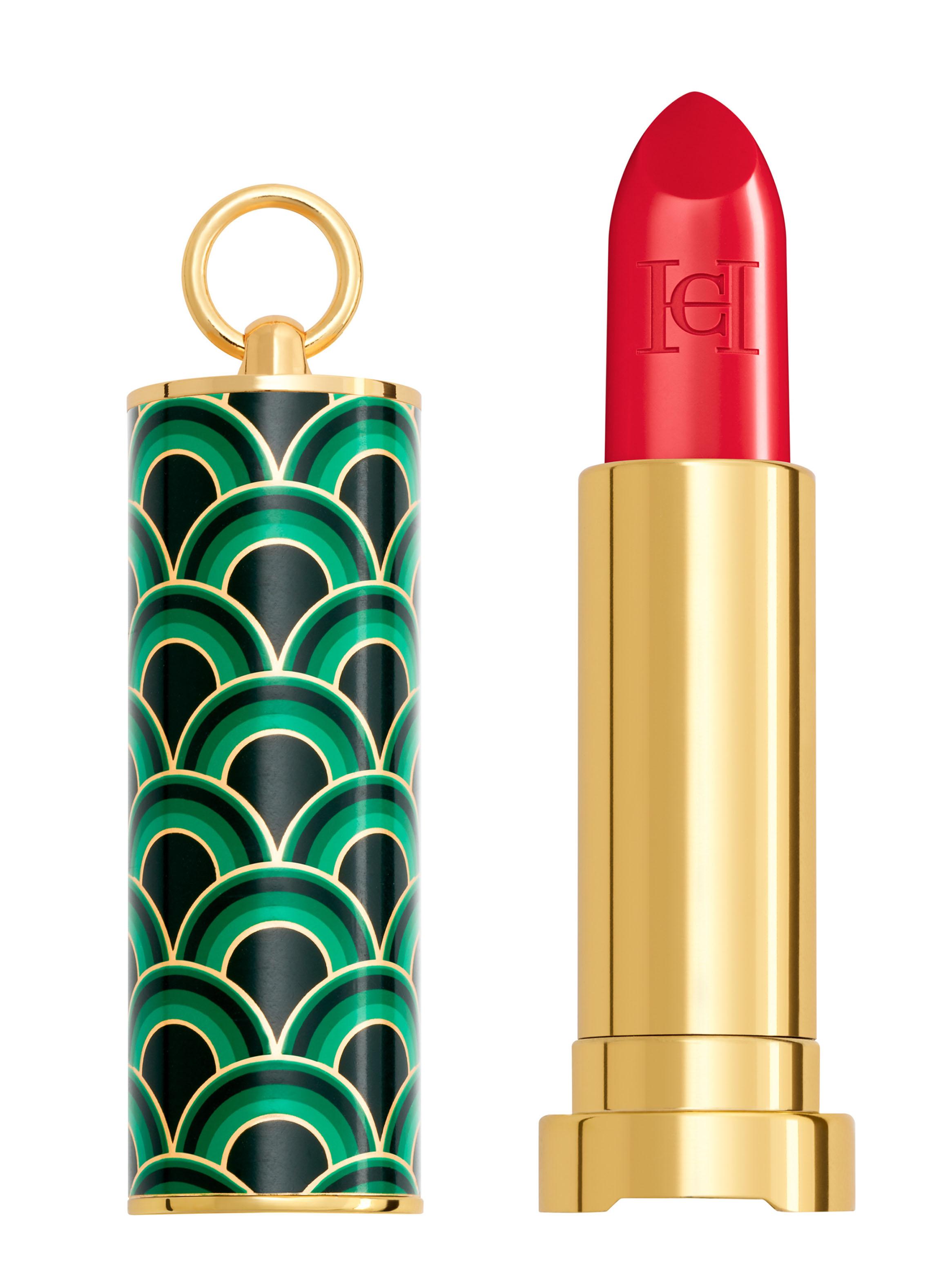 Fabulous Kiss Lipstick Satin 310 & Green Waves Cap 3.5g Carolina Herrera-0