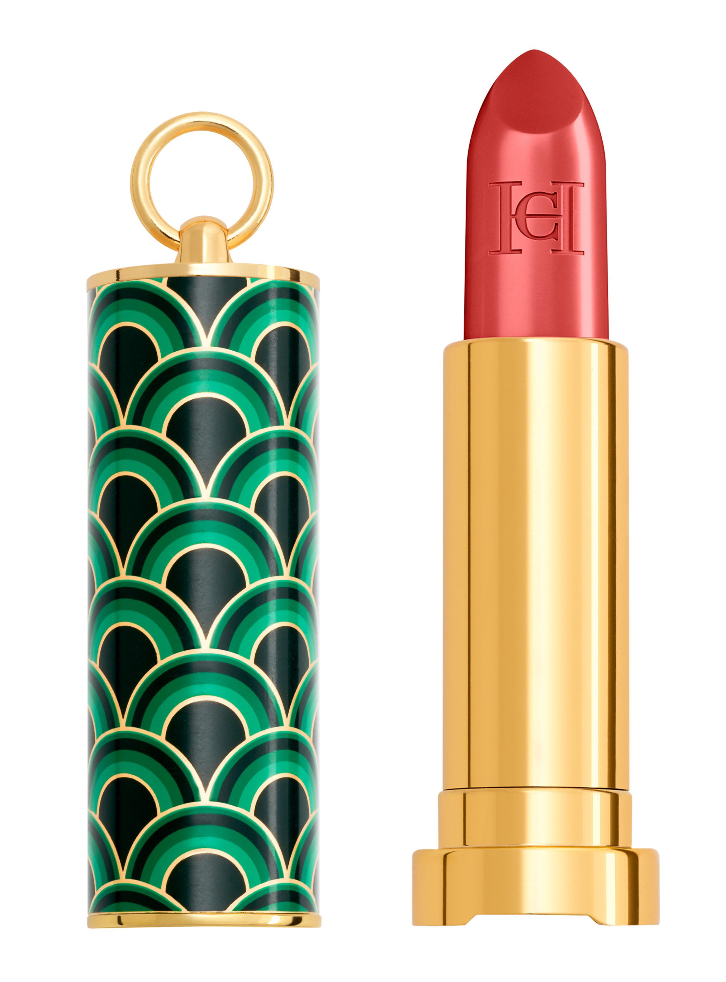 Set Fabulous Kiss Lipstick Satin Carolina Herrera 373 & Green Waves Cap Carolina Herrera-0