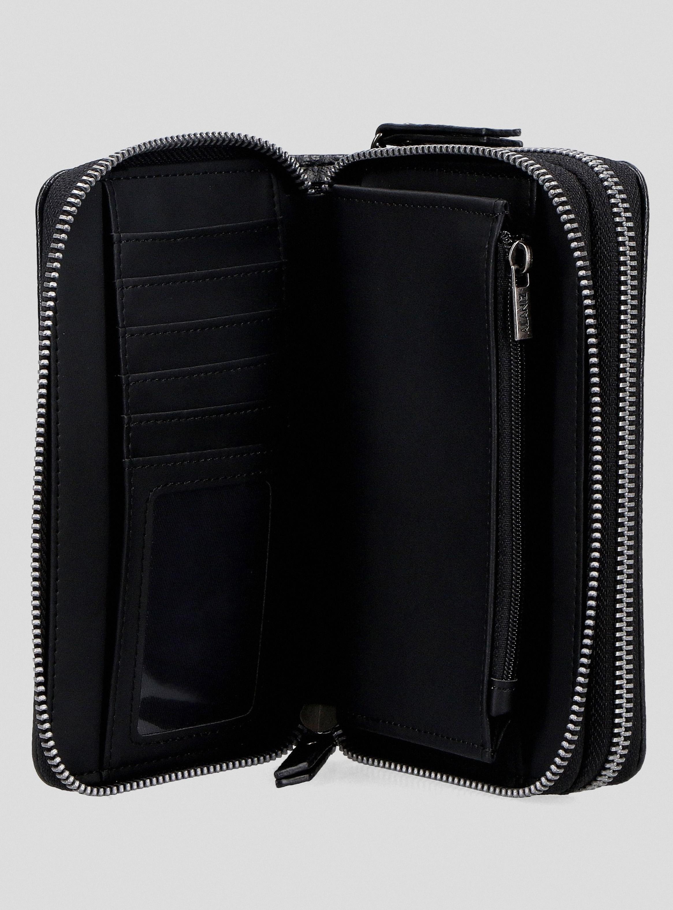 Billetera con Tachas Efecto Croco-2