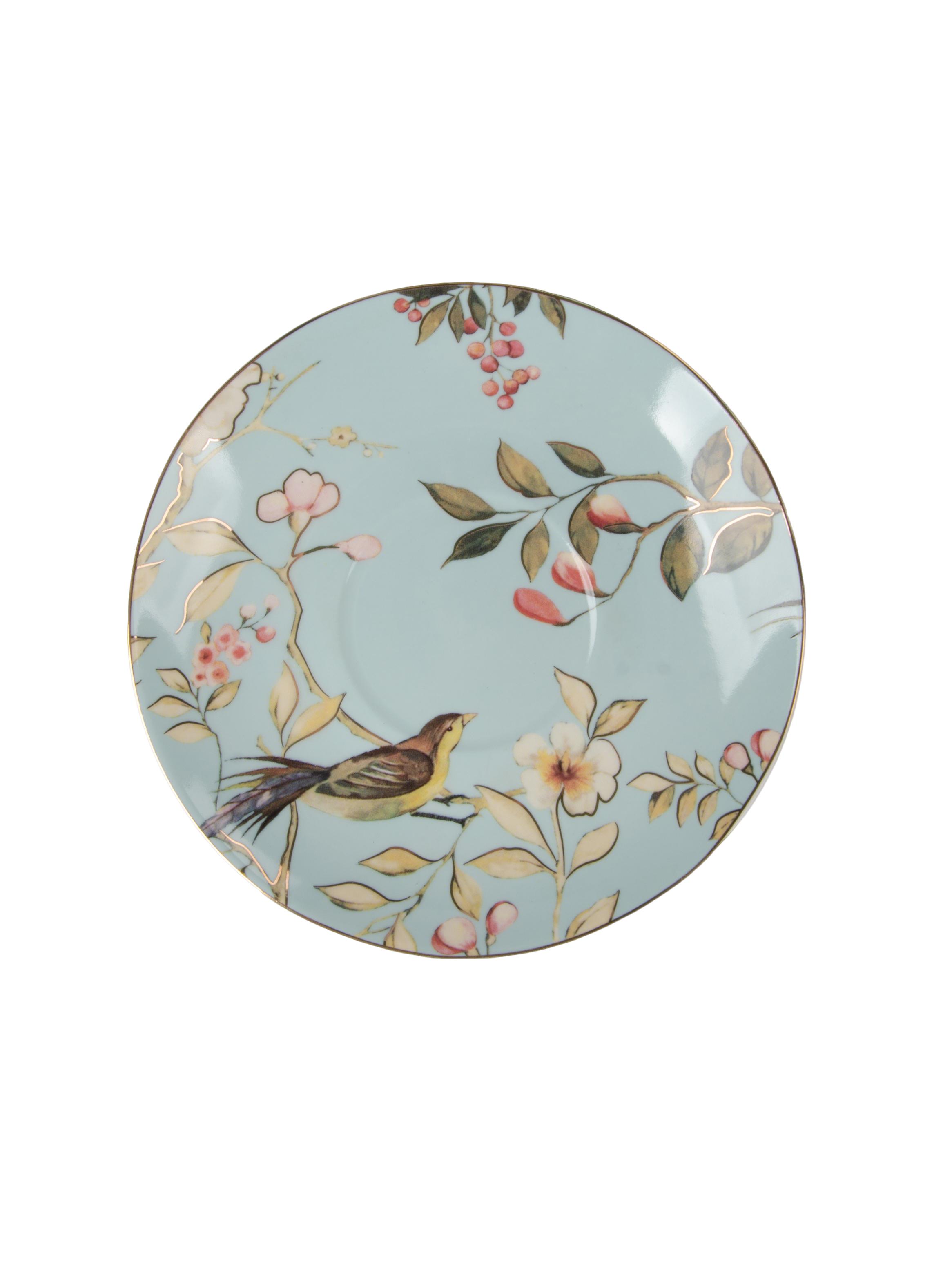 Set 2 Tazas Te + Platillos Porcelana-5