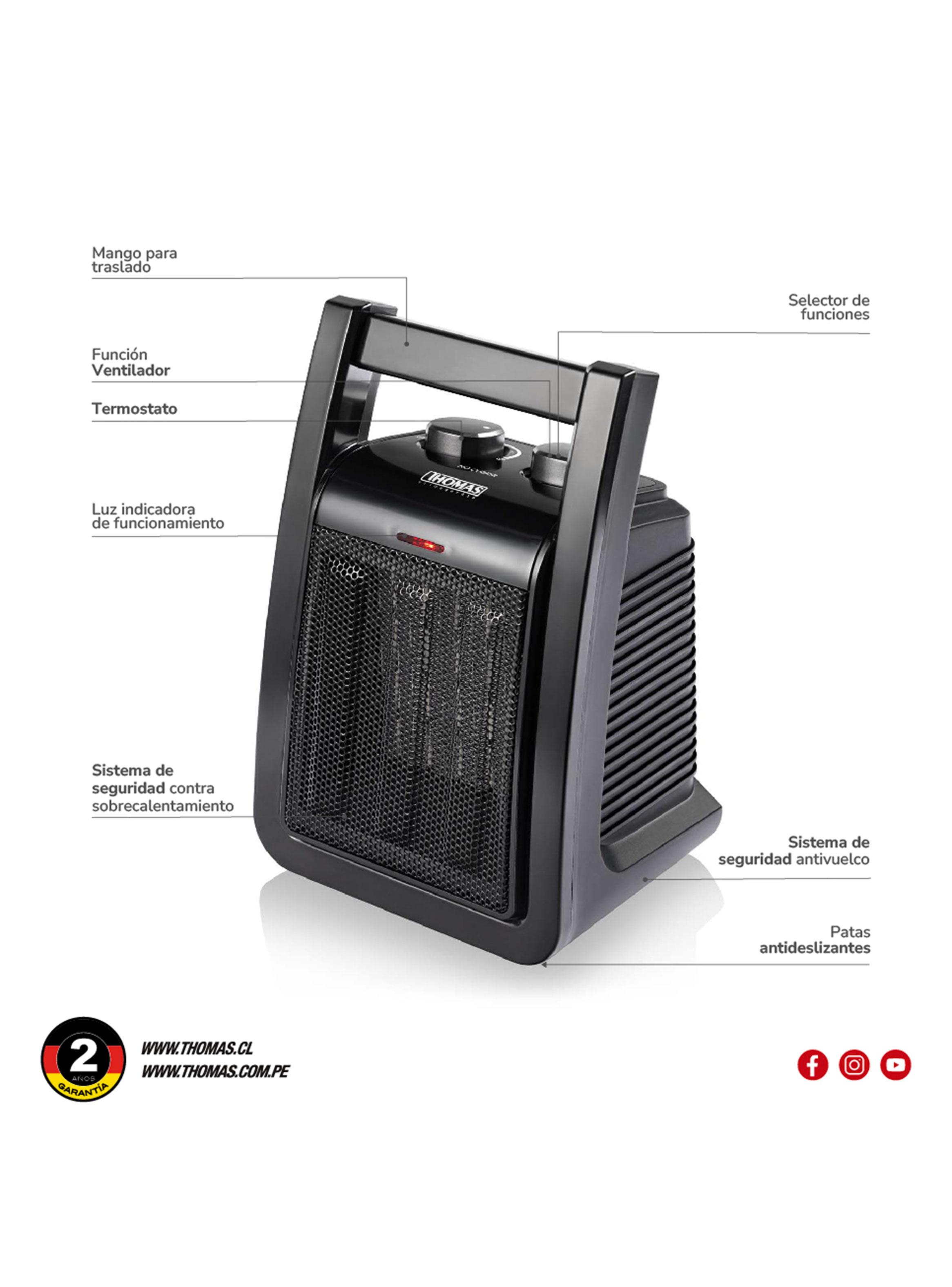 Termoventilador Cerámico 2200W TH-CH38-2