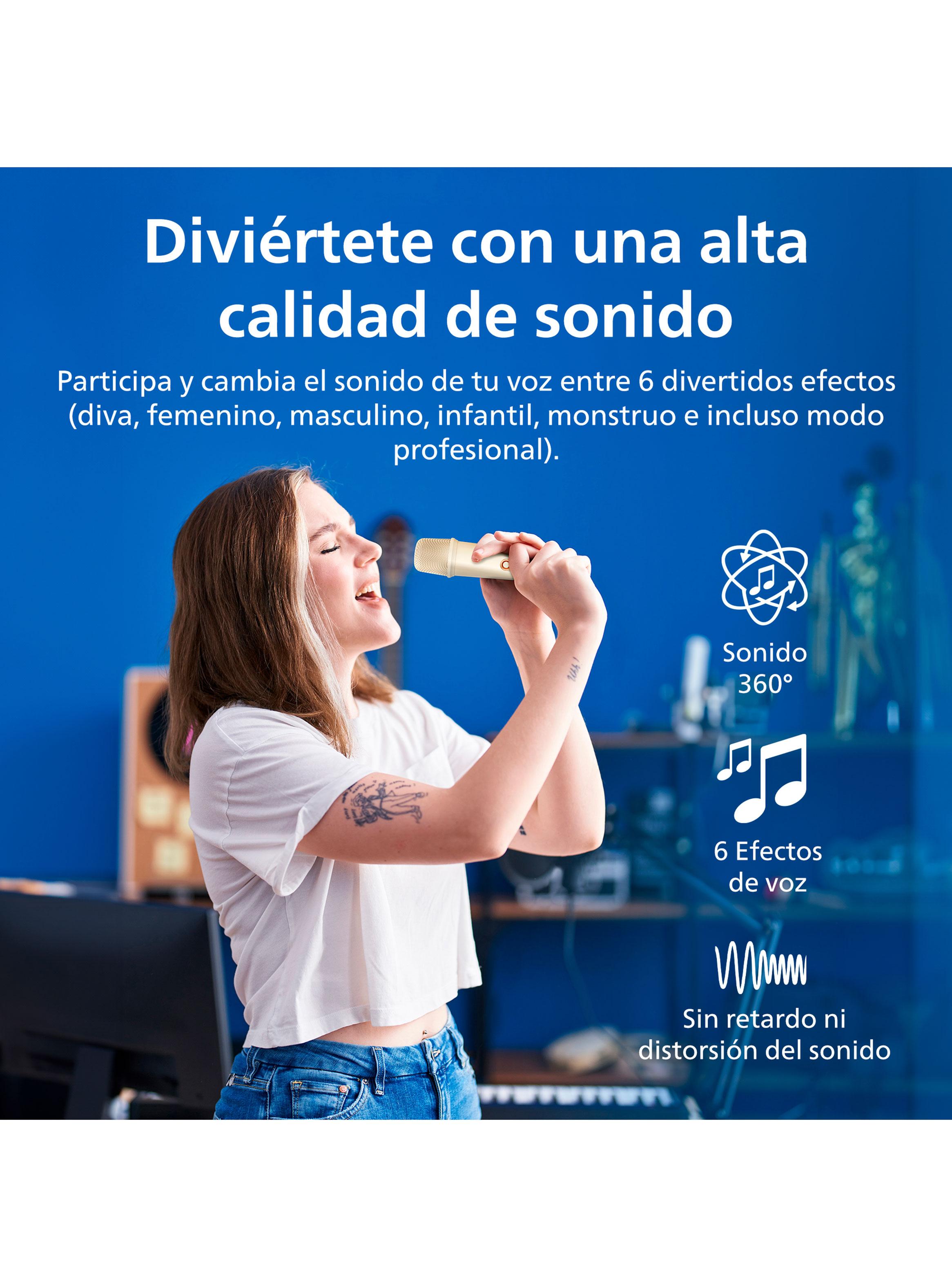 Parlante Karaoke Portátil TAS2509 Blanco-5
