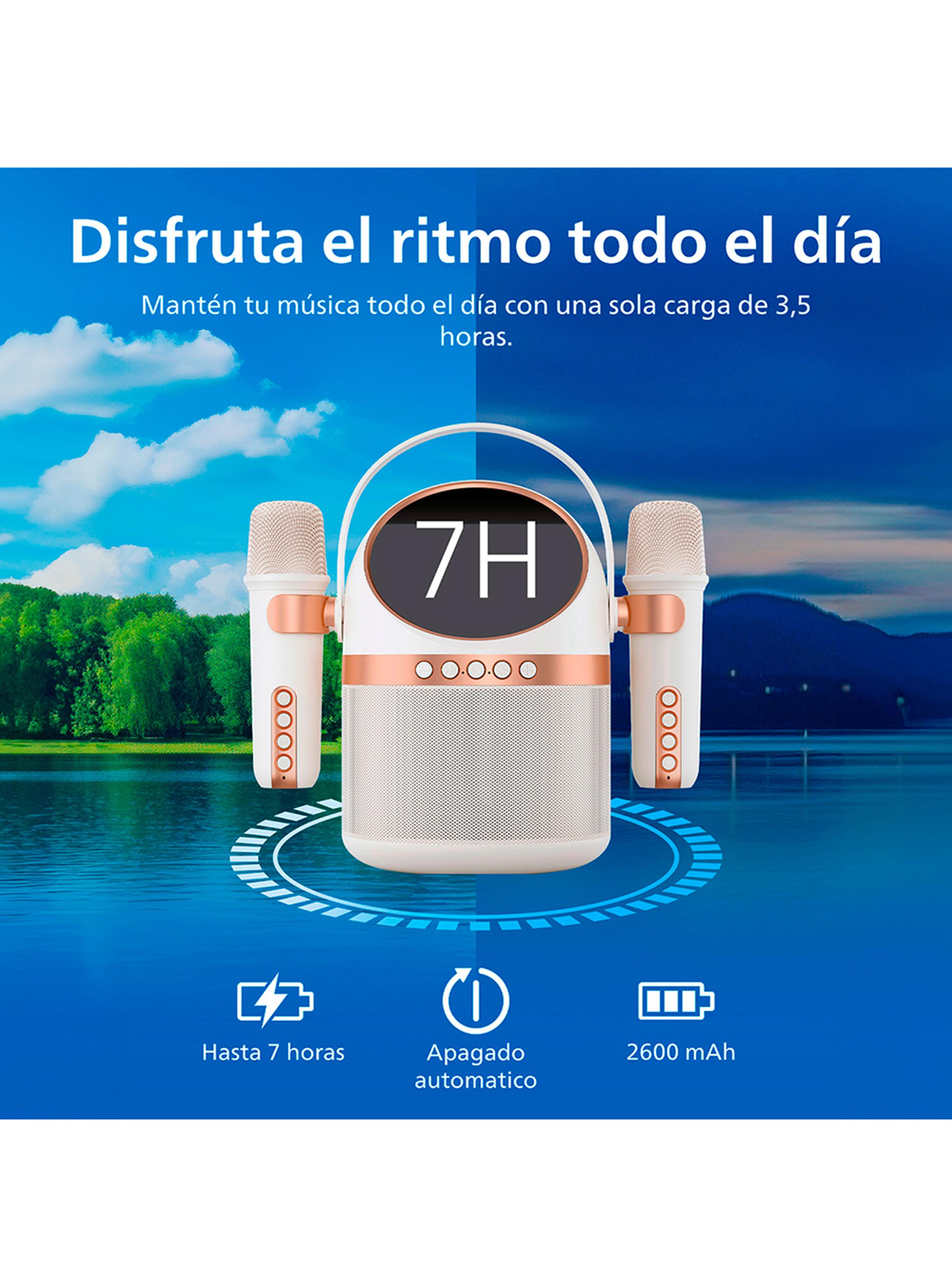 Parlante Karaoke Portátil TAS2509WT Blanco-2