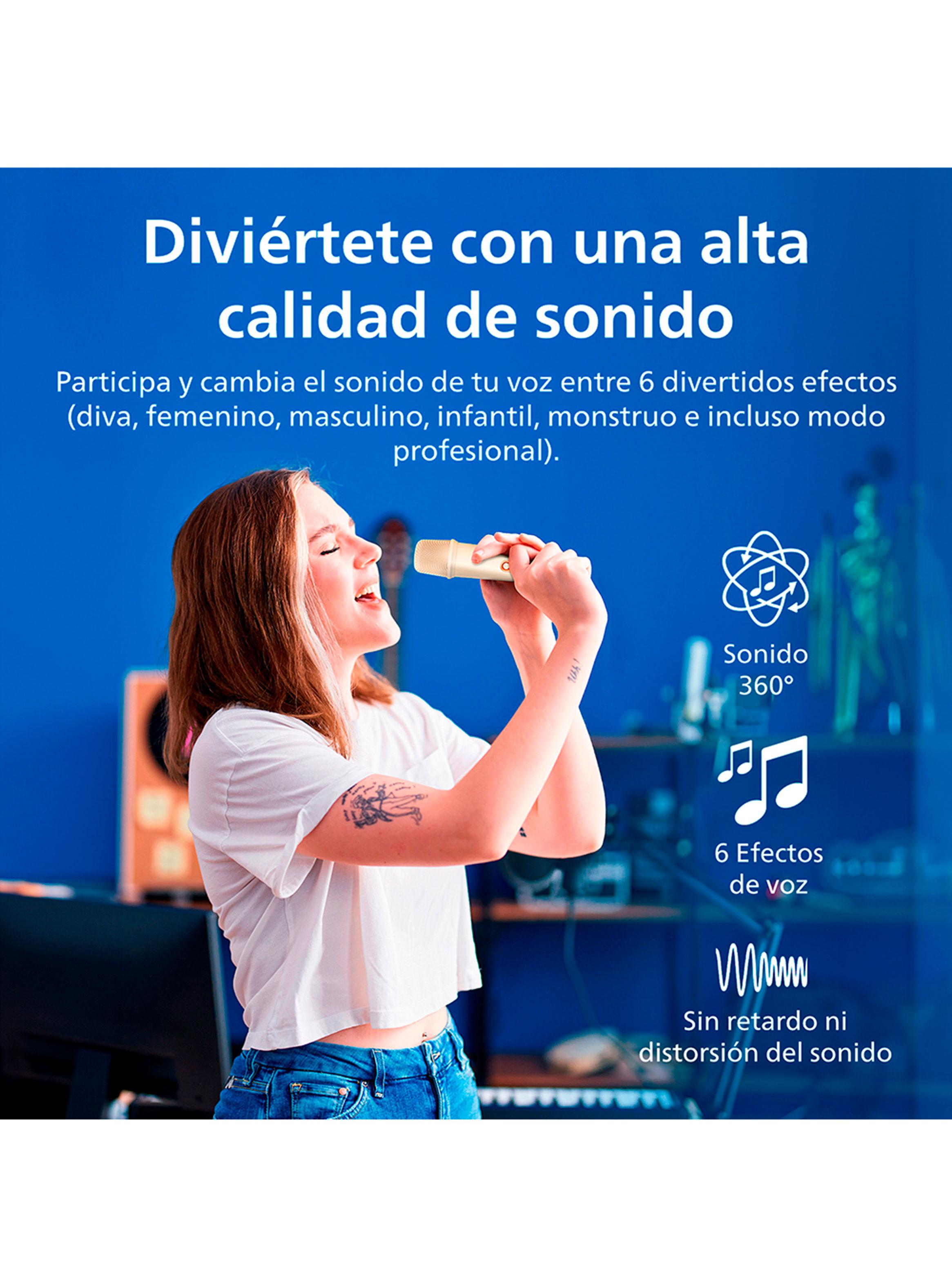 Parlante Karaoke Portátil TAS2509WT Blanco-5