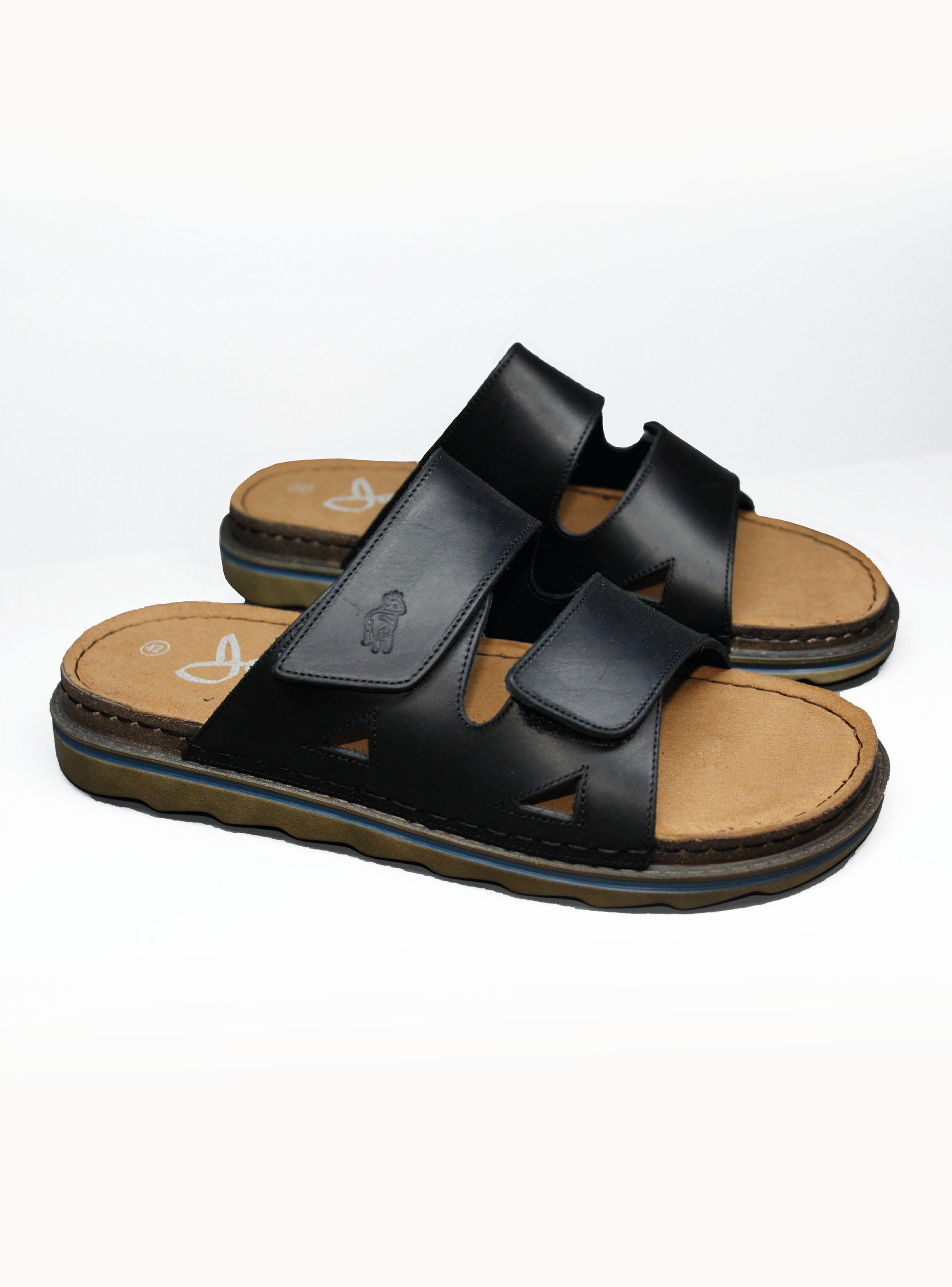 Sandalia Casual Dos Correas Cuero Hombre-2