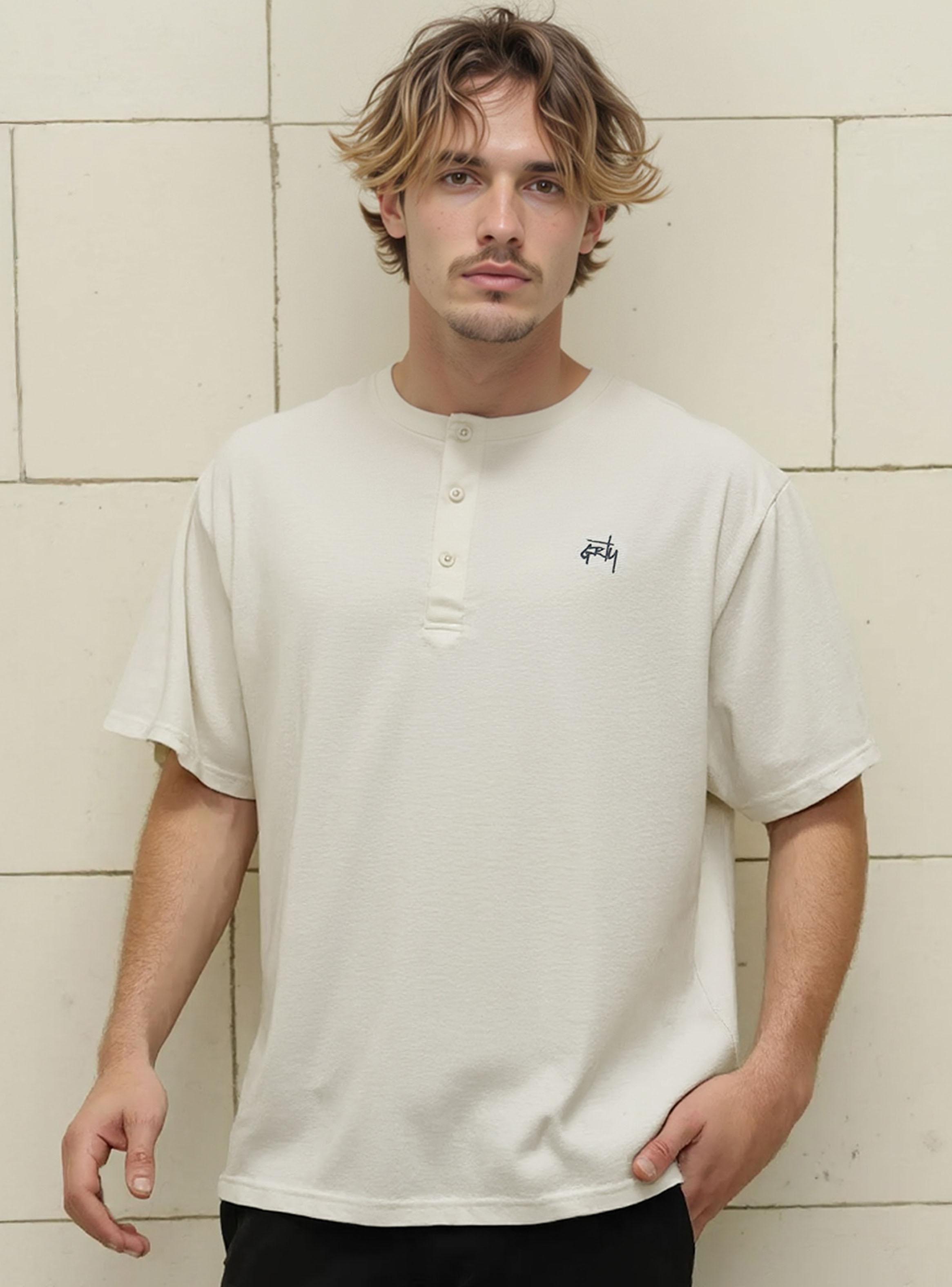 Polera Basica Cuello Mao Waffle-0