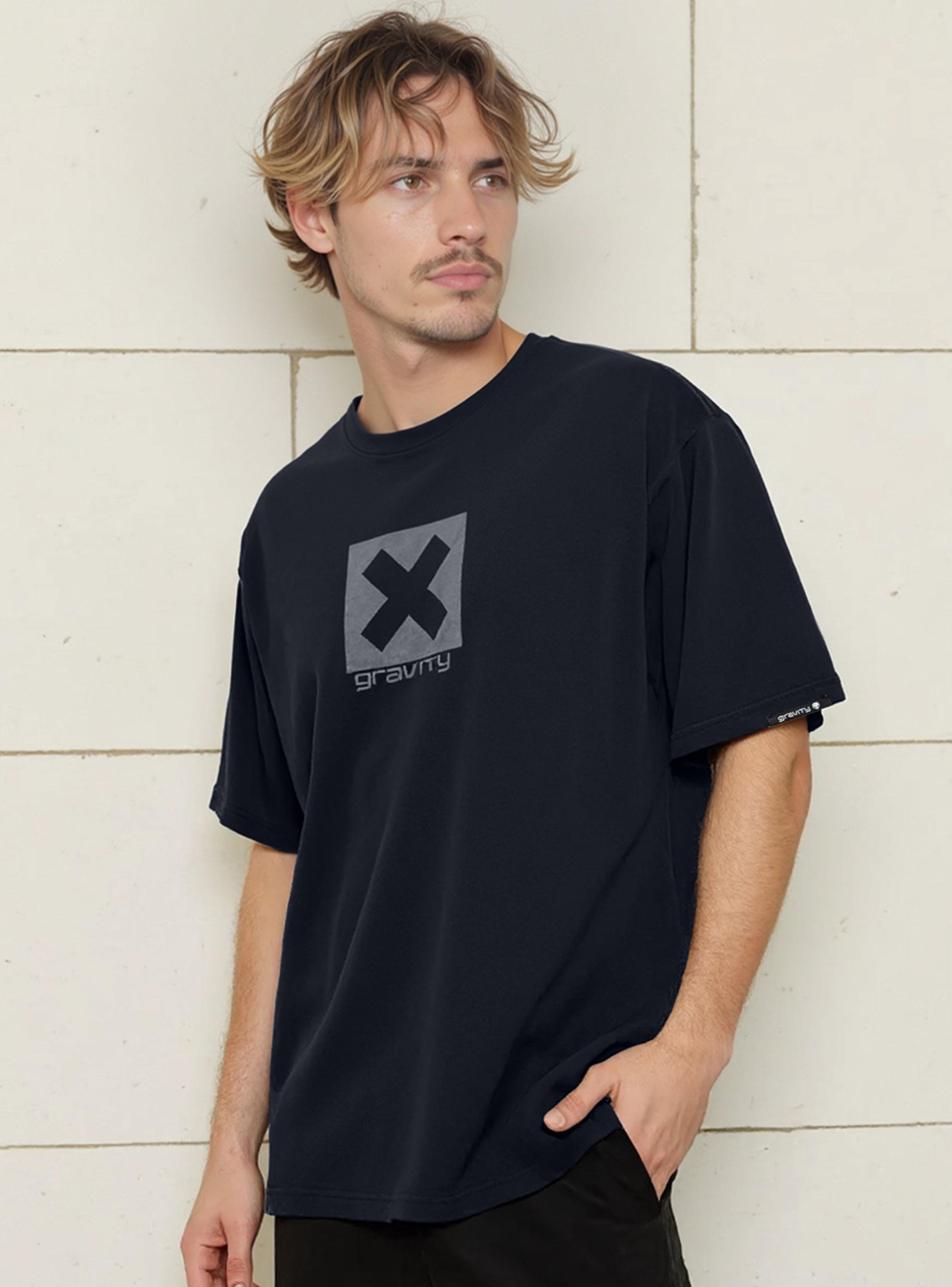 Polera Manga Corta Chest Print X Oversize-2