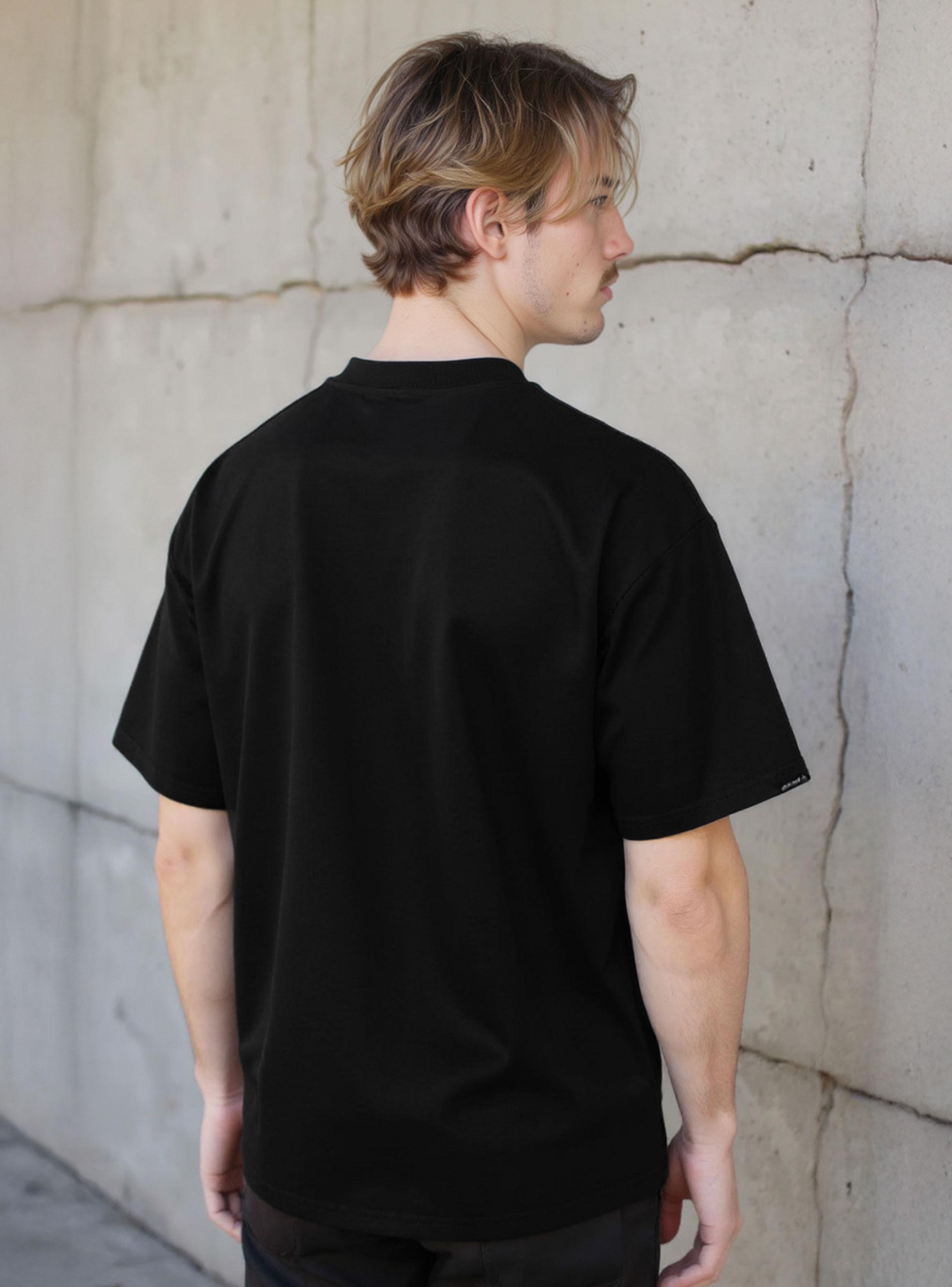 Polera Manga Corta Oversize Basic Logo-2