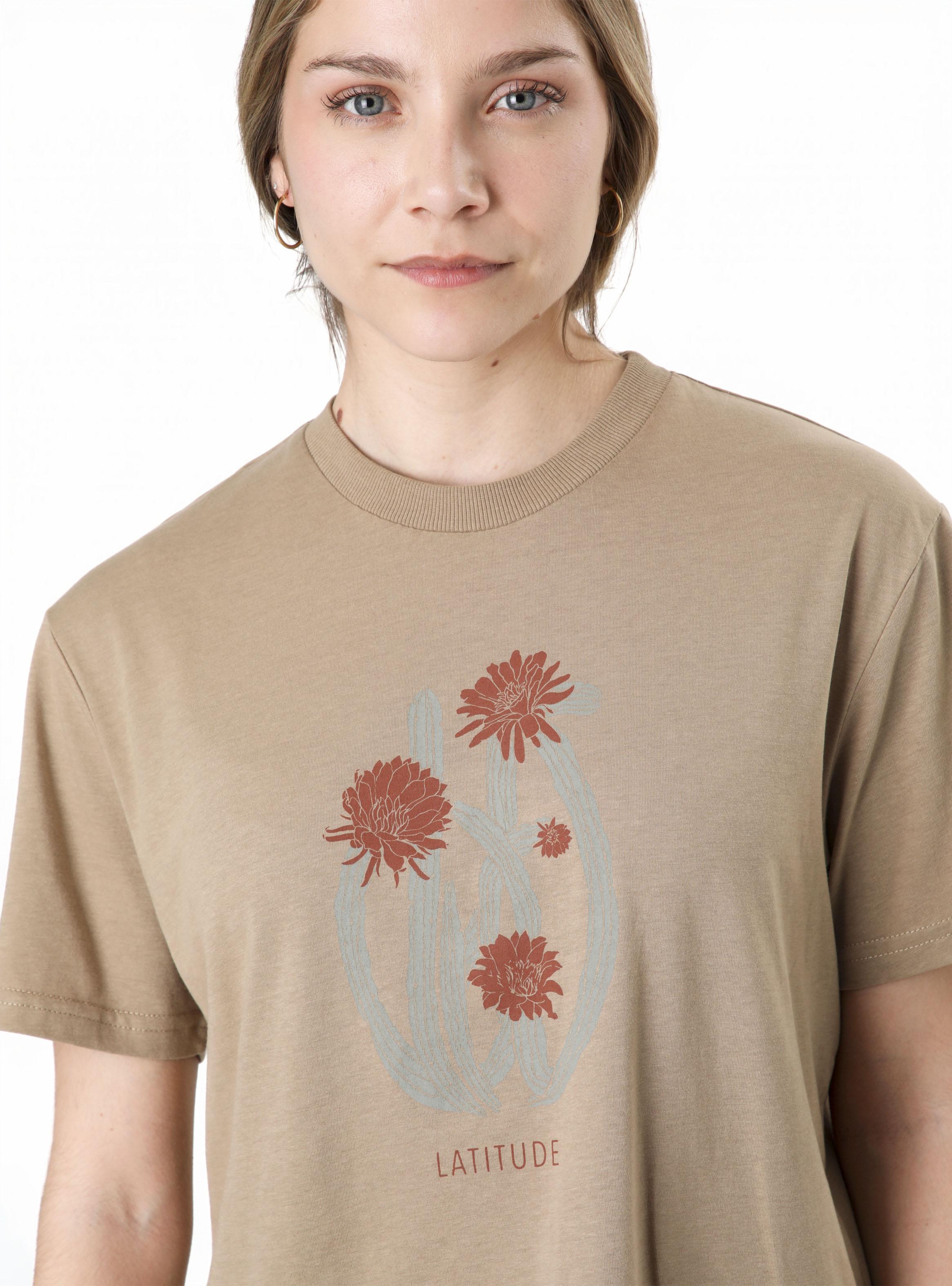 Polera Cactus Floral Estampado-2