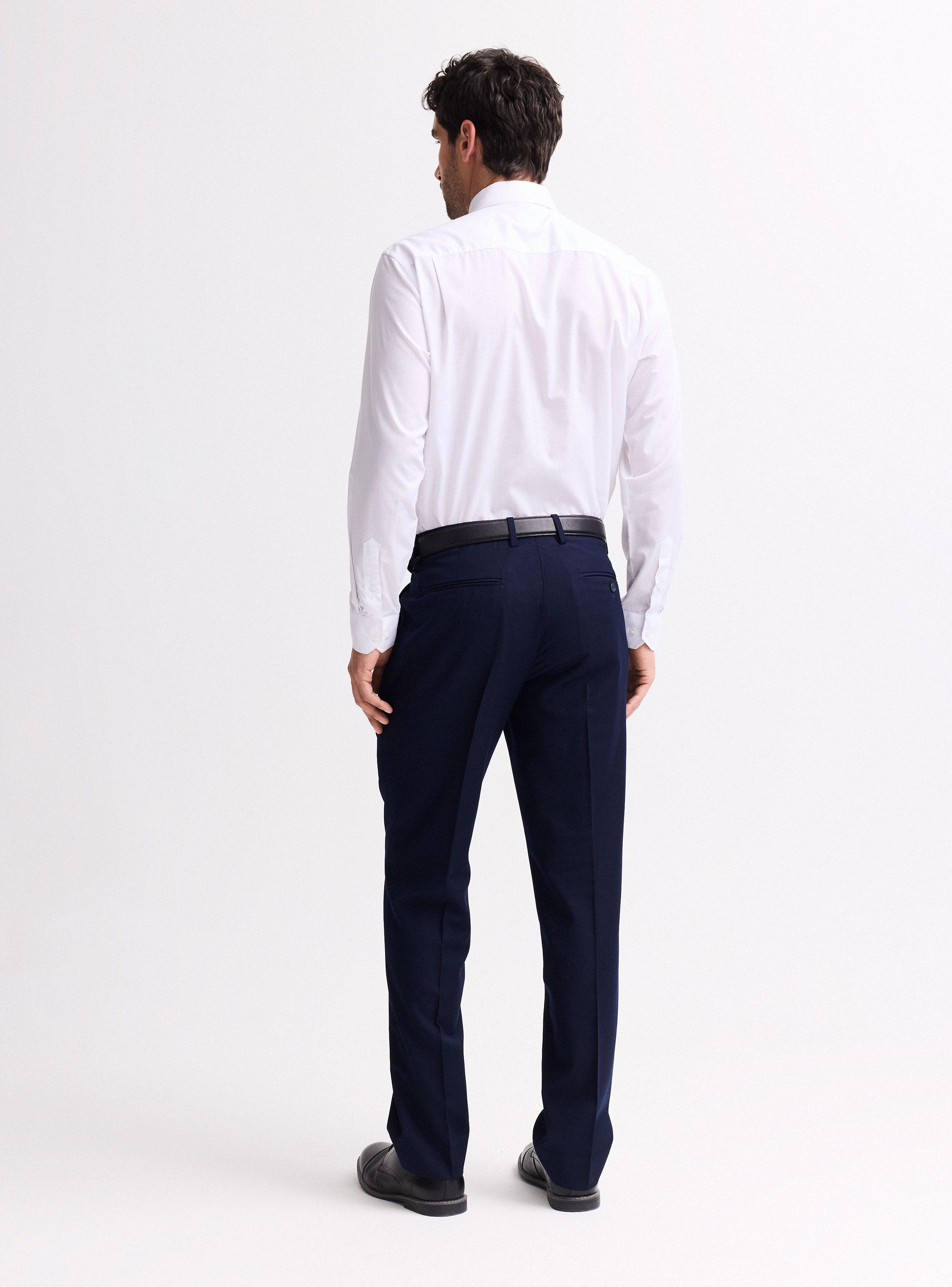 Pantalon Vestir Lana Poliéster-2