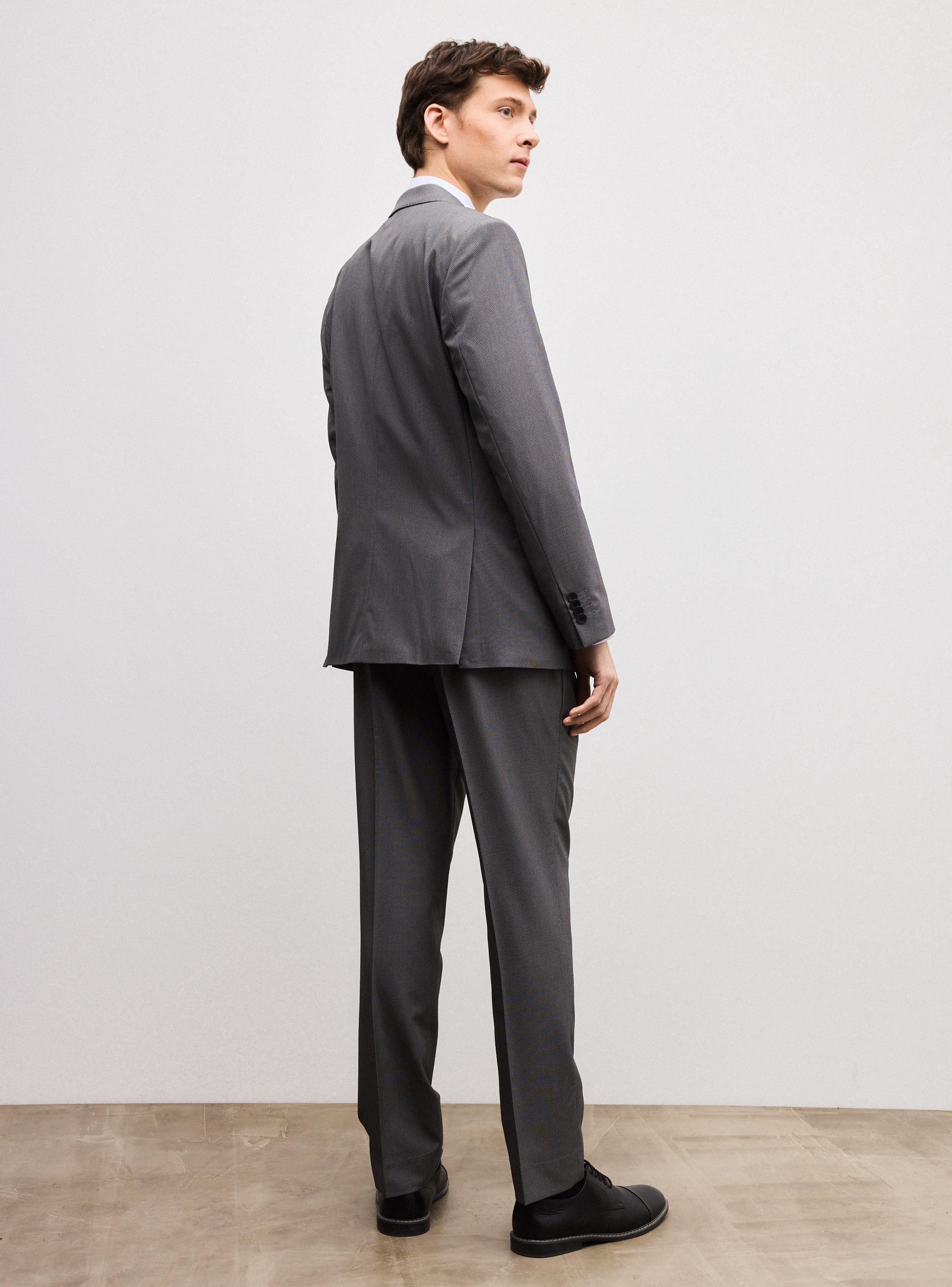 Traje Recto Fantasía Texturada Slim-5