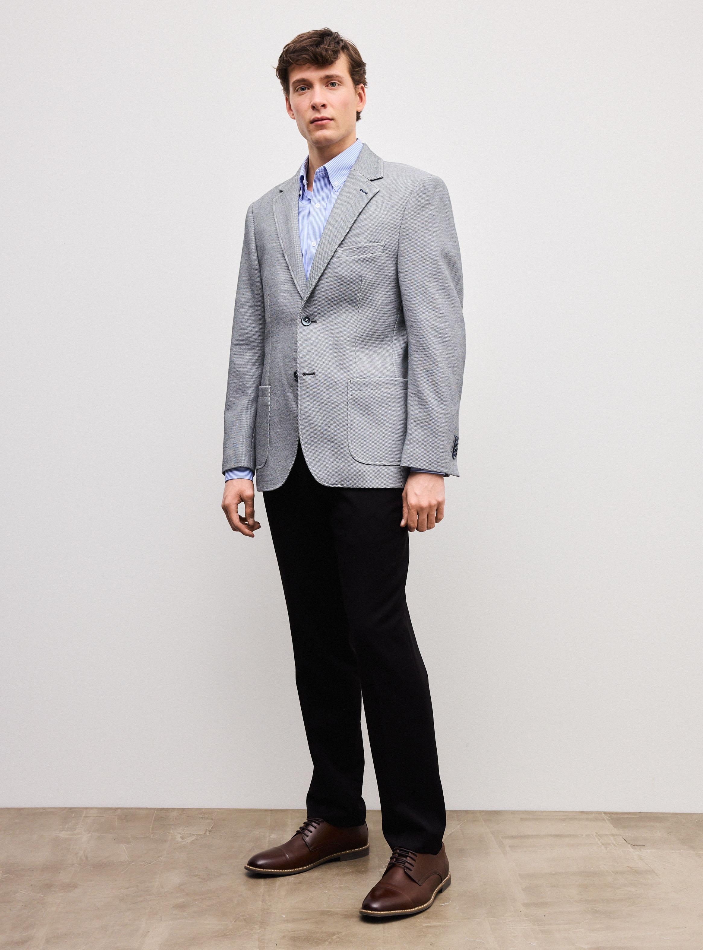 Vestón Recto Texturado Slim Fit-4