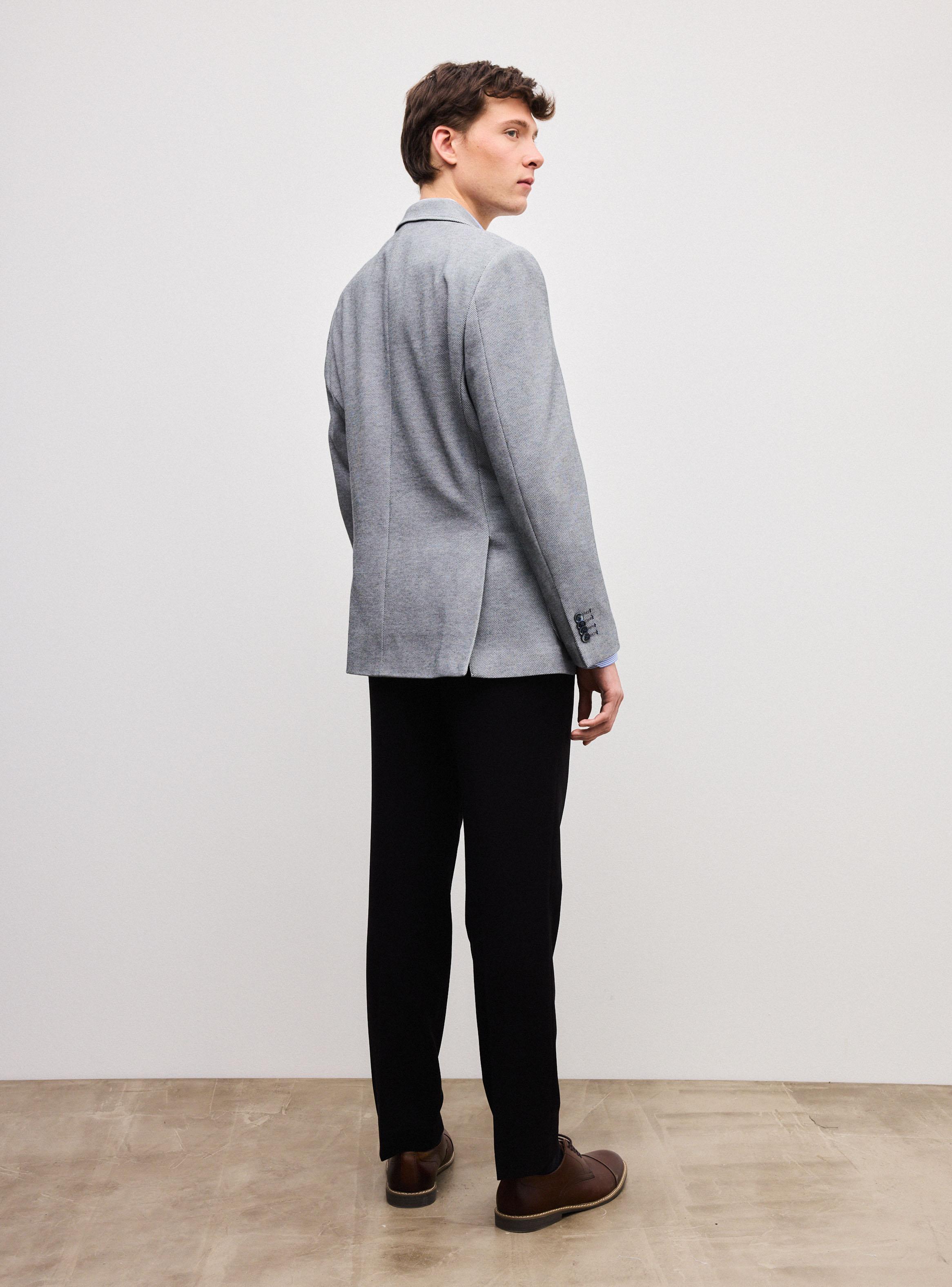 Vestón Recto Texturado Slim Fit-5