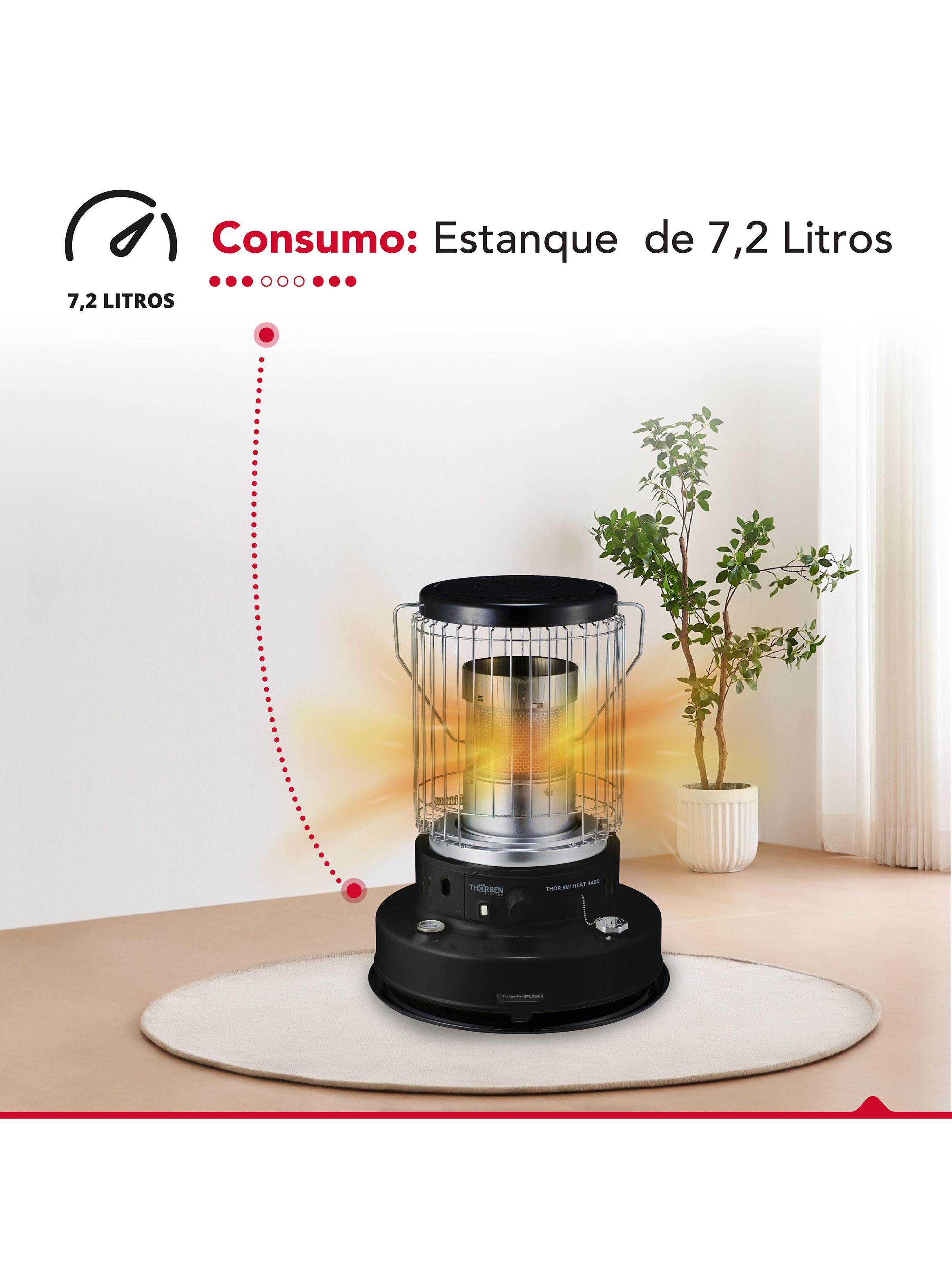 Estufa Parafina Mecha 7 Litros Thor KW Heat 4400-3