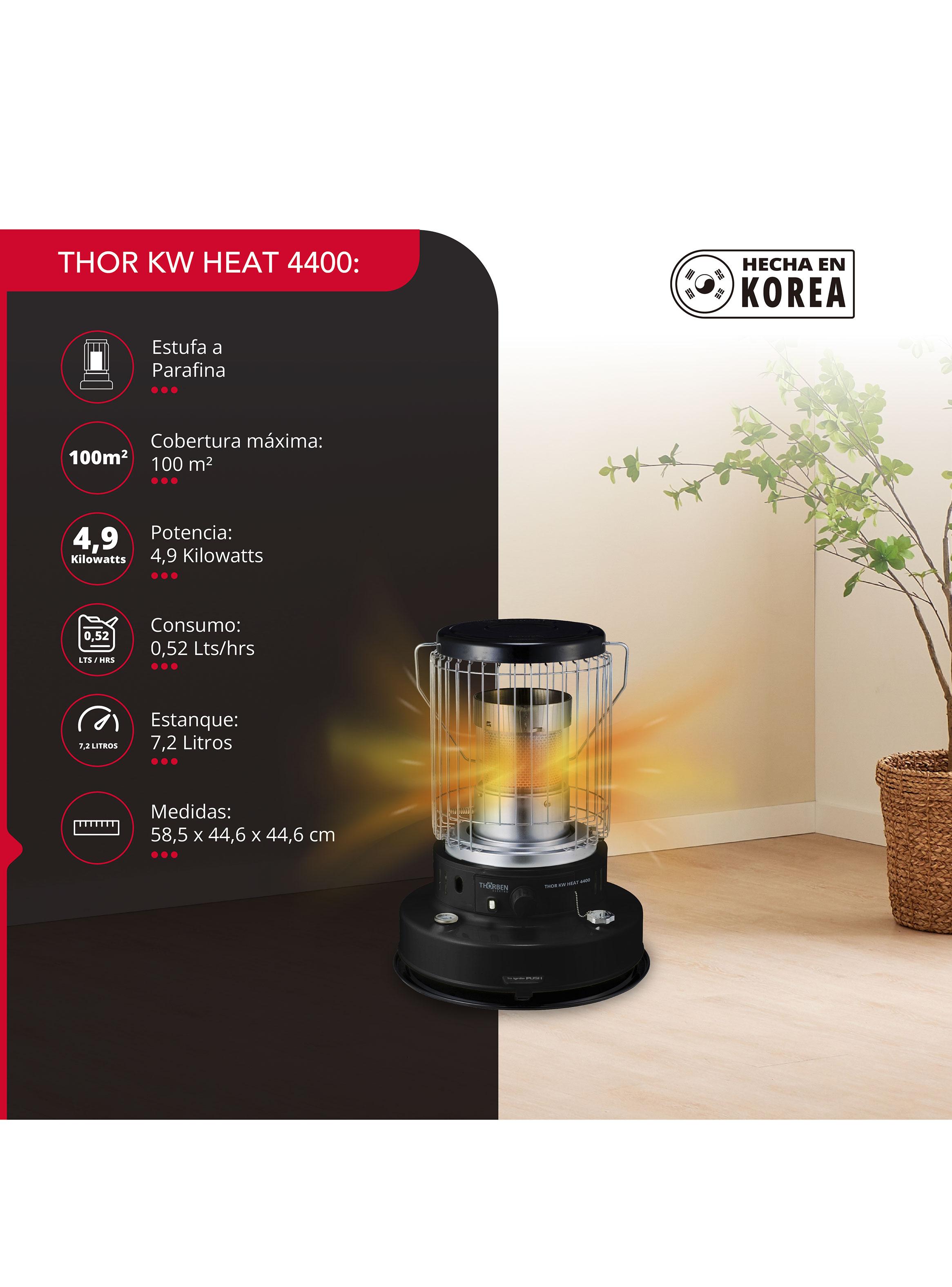 Estufa Parafina Mecha 7 Litros Thor KW Heat 4400-7