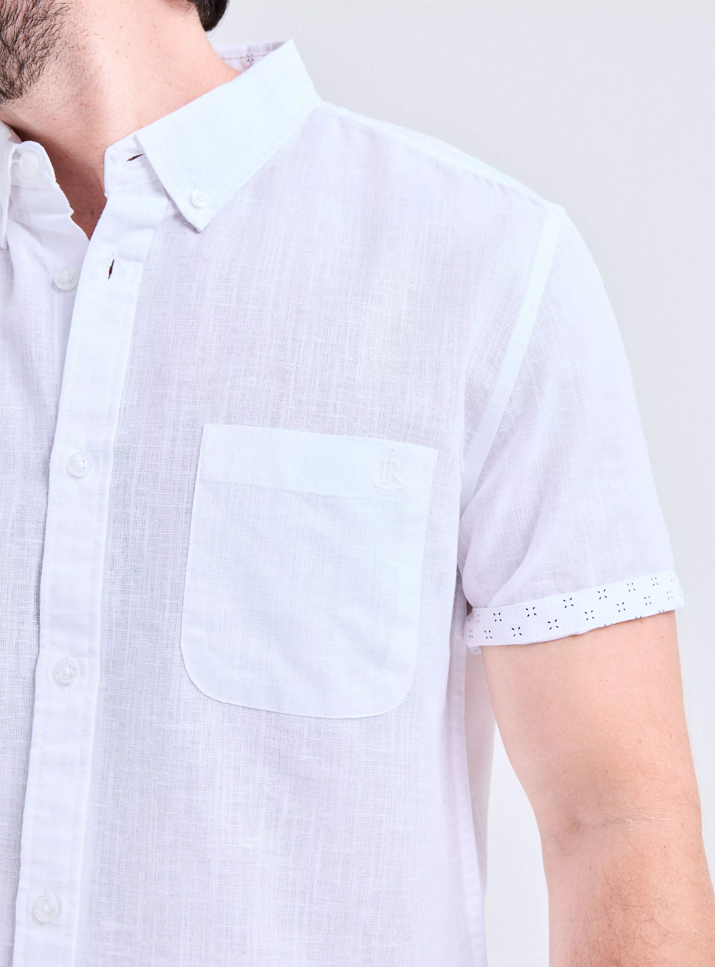 Camisa Algodón Detalle Mangas-2