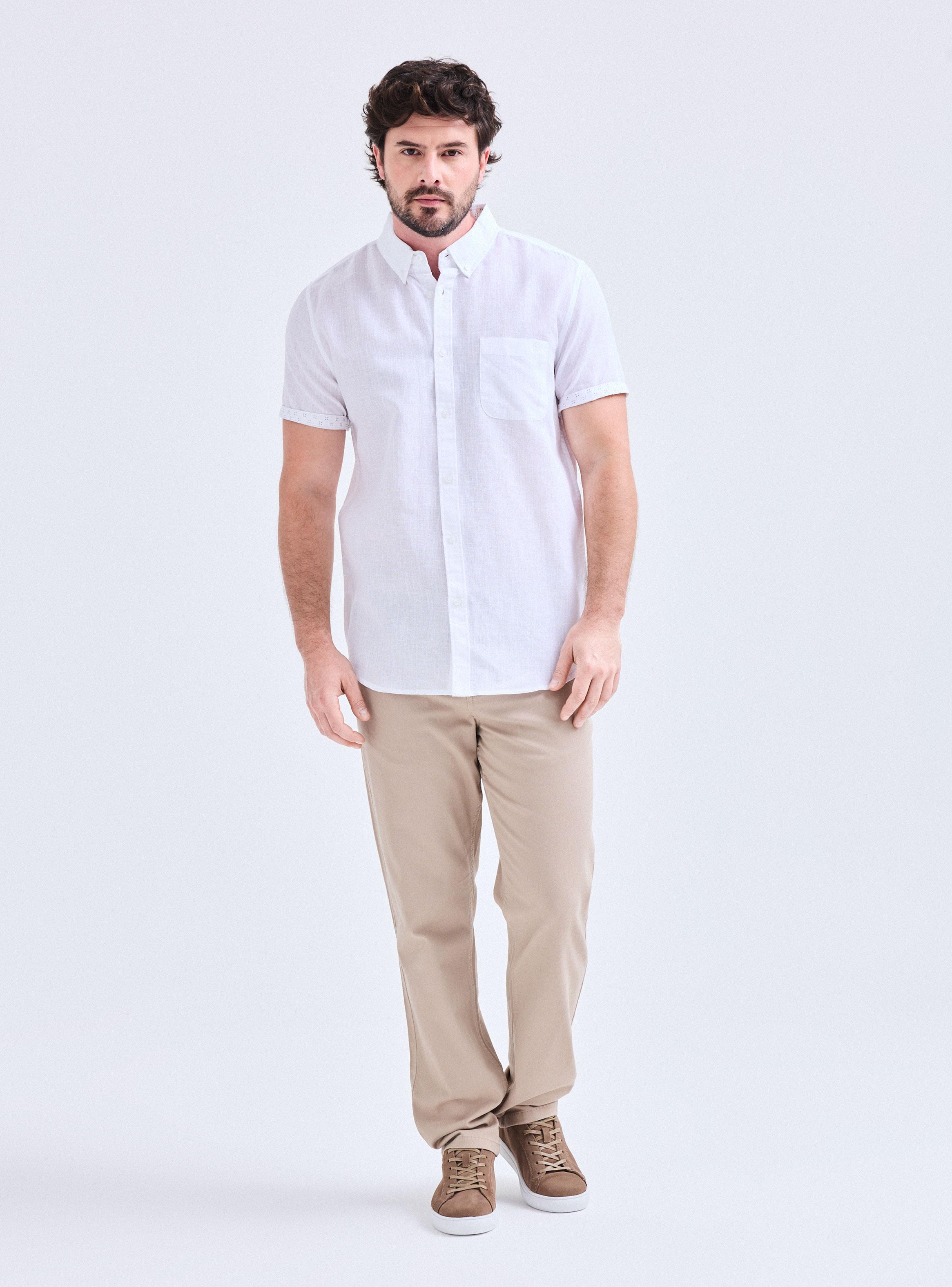 Camisa Algodón Detalle Mangas-4