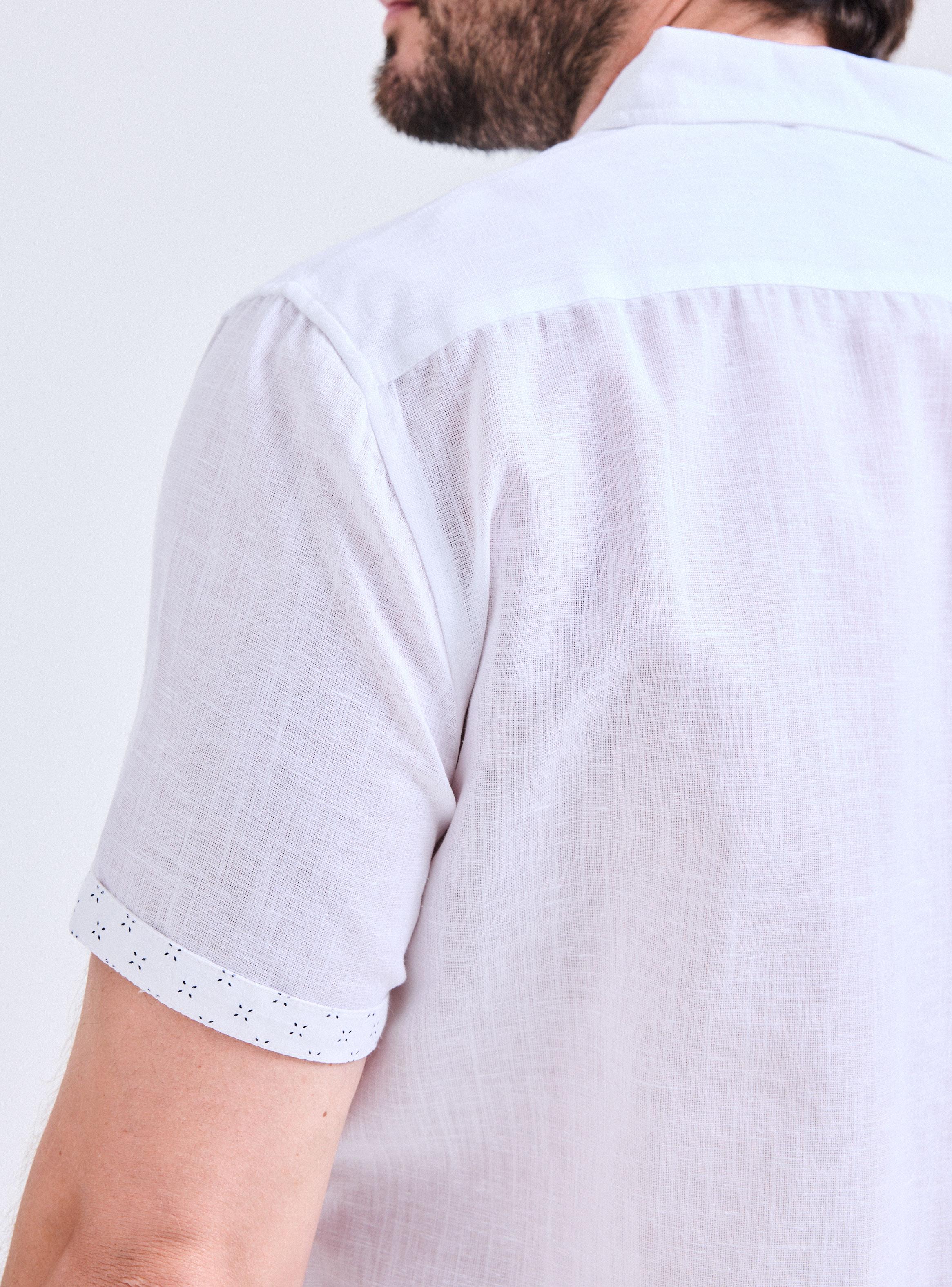 Camisa Algodón Detalle Mangas-3