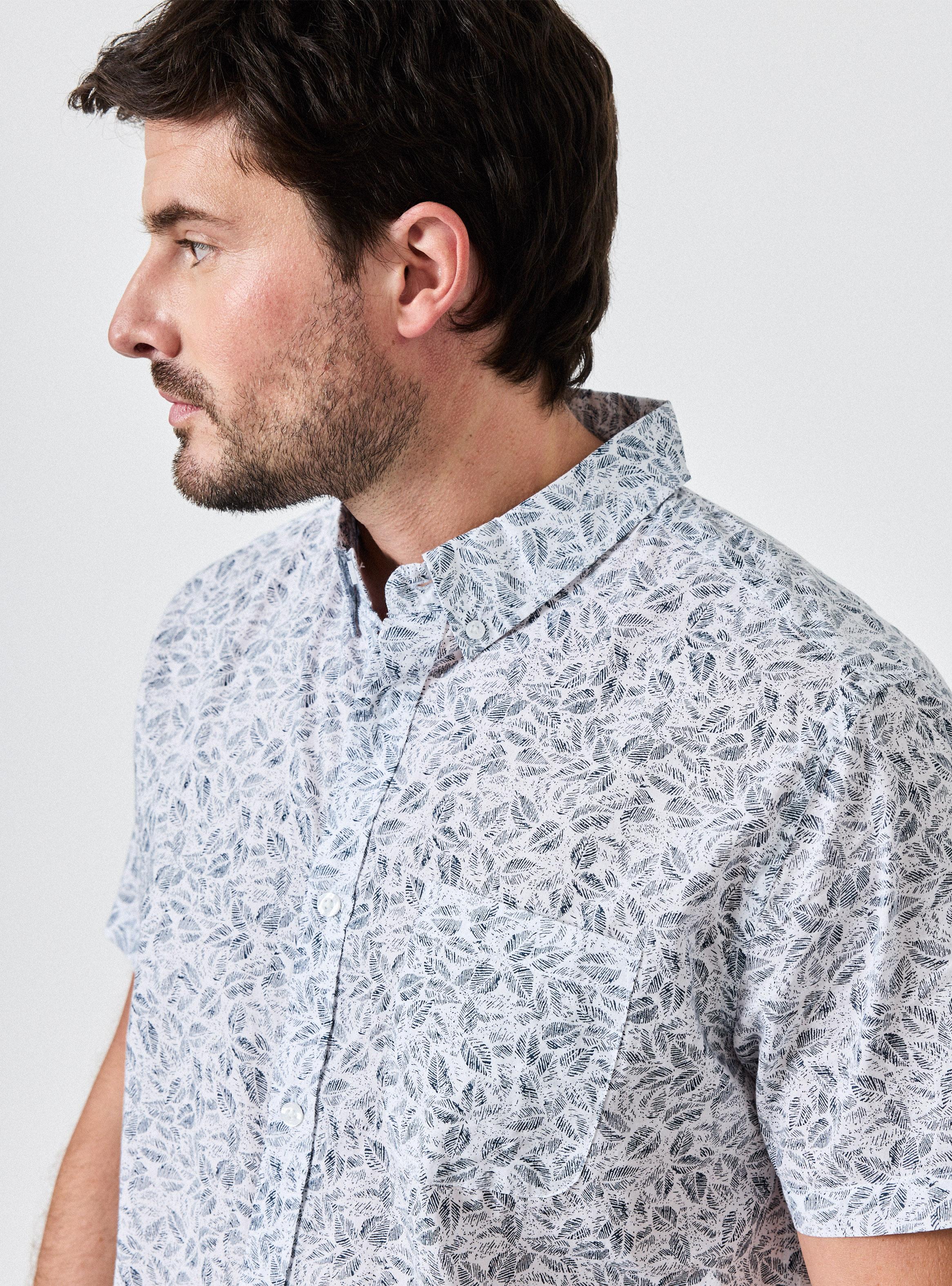 Camisa Manga Corta Algodón con Diseños-2