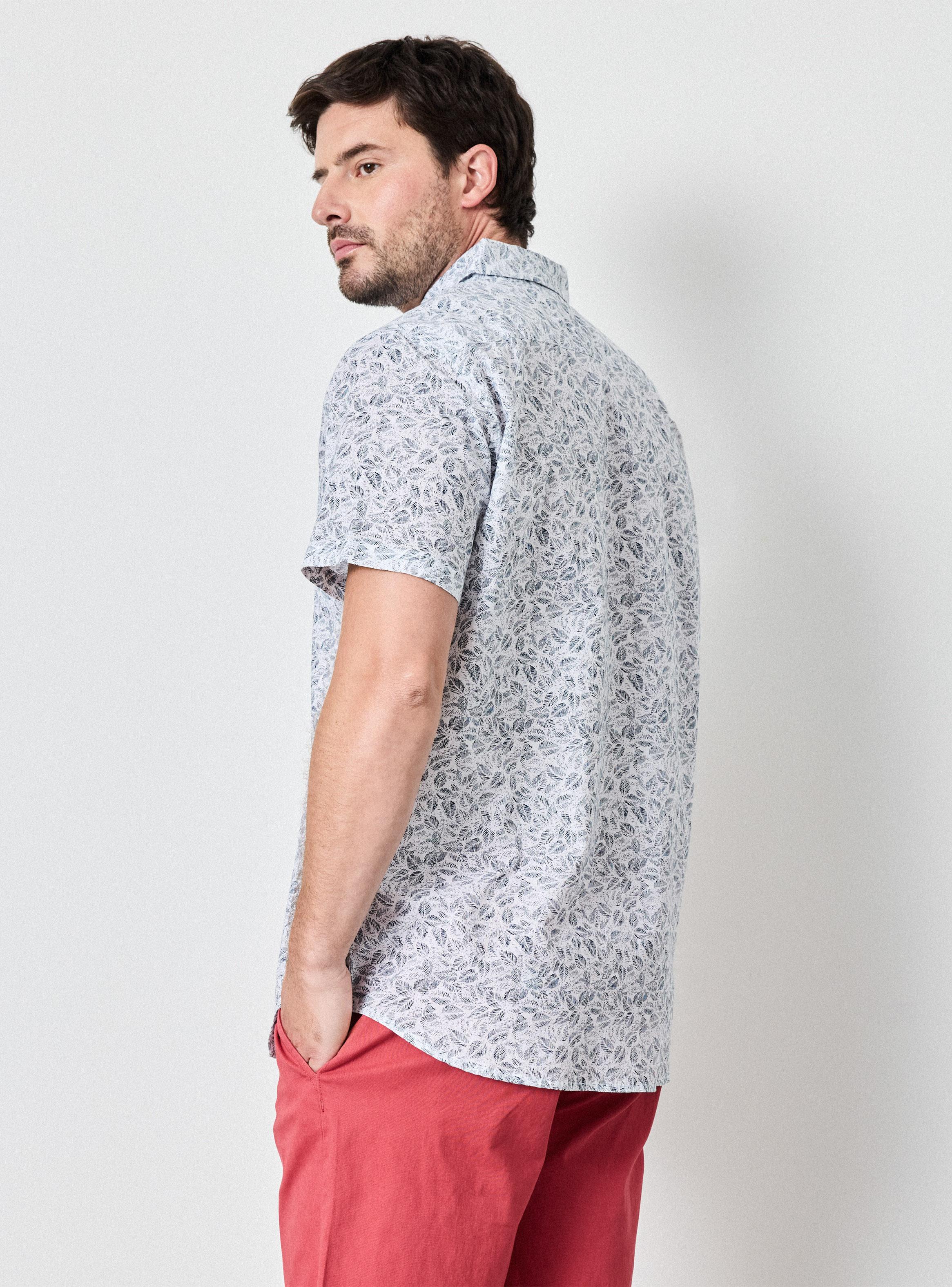Camisa Manga Corta Algodón con Diseños-1