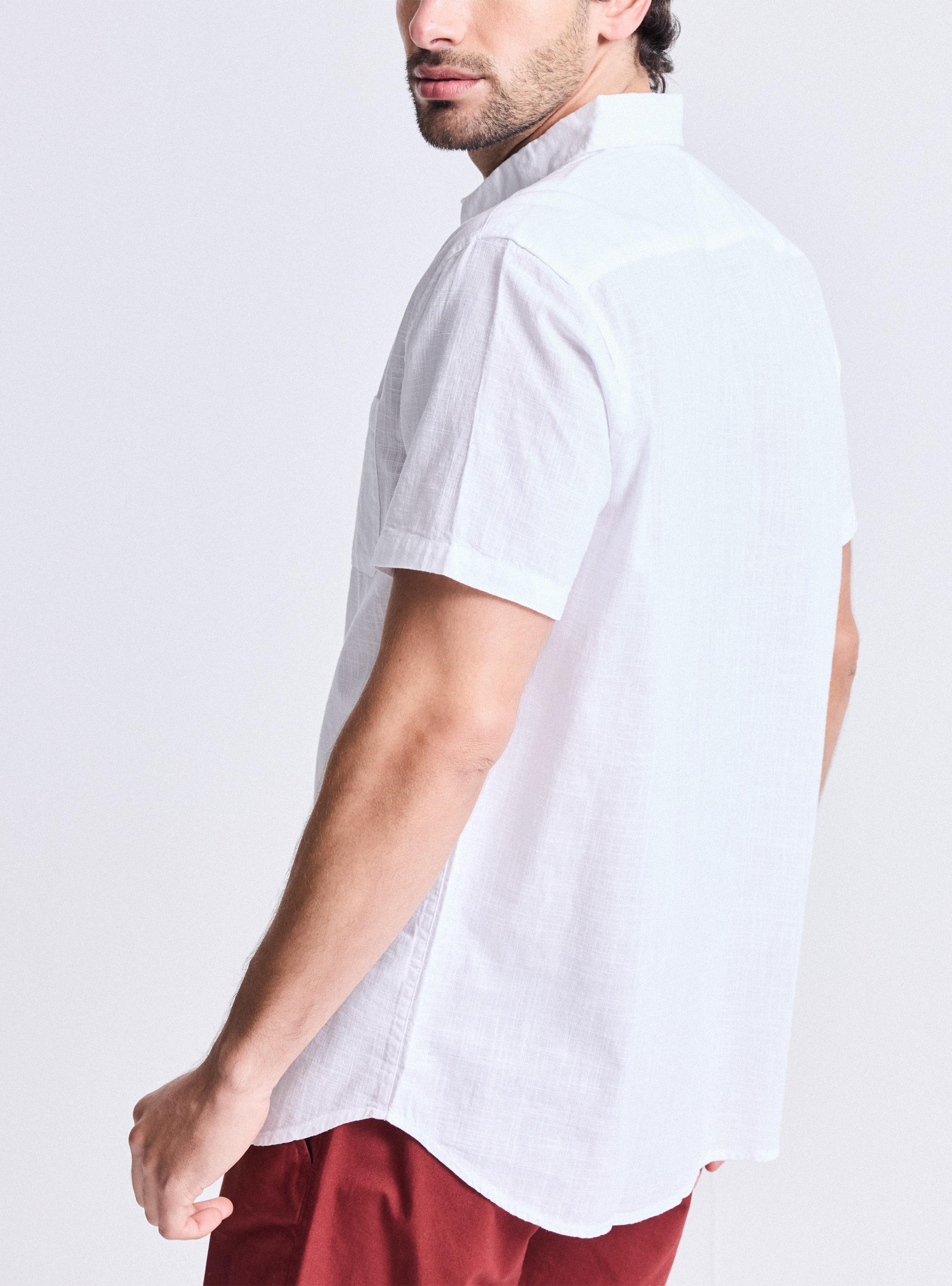 Camisa Manga Corta Lino Algodón-3