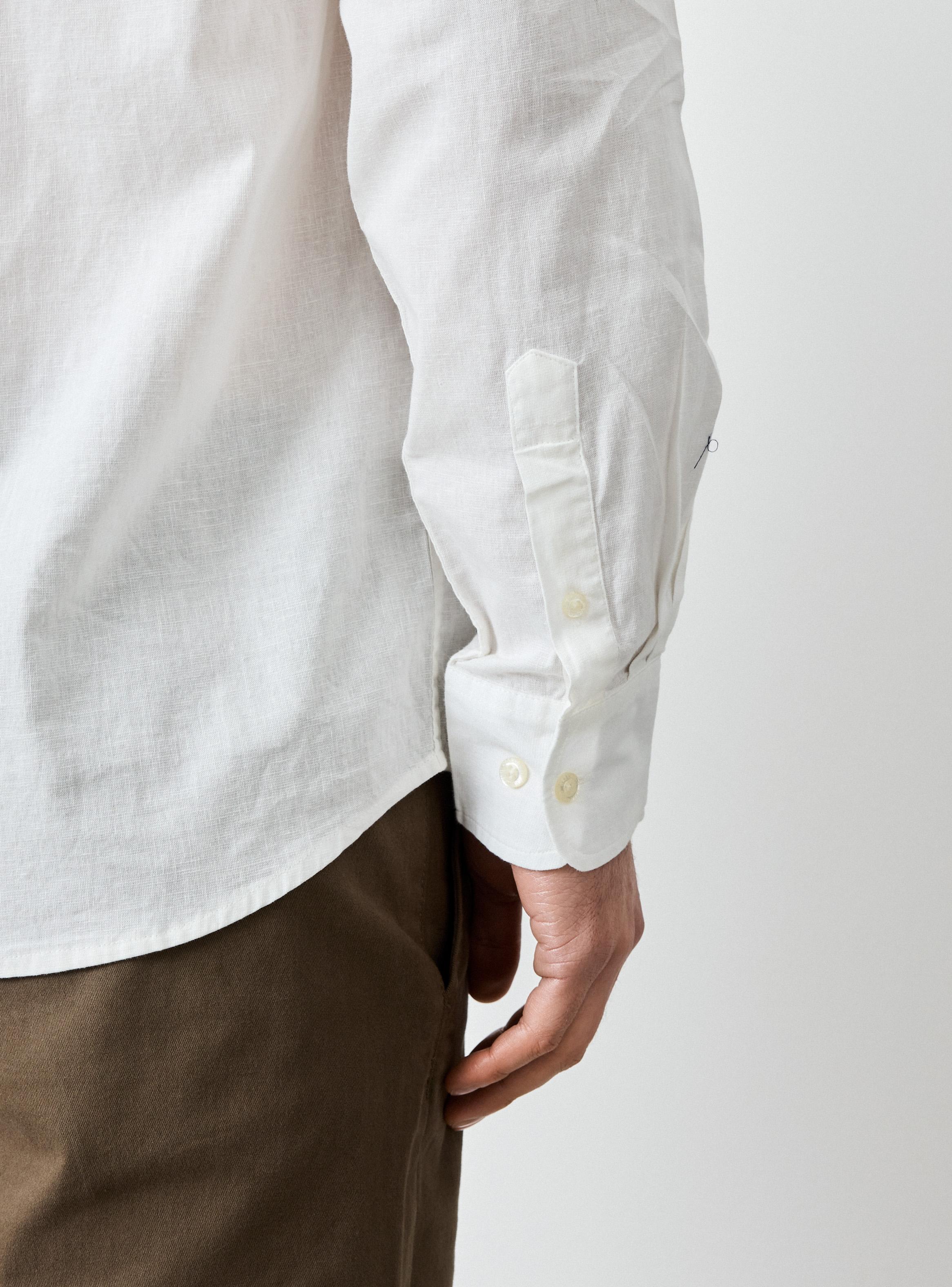 Camisa Lino Algodón Manga Larga-2