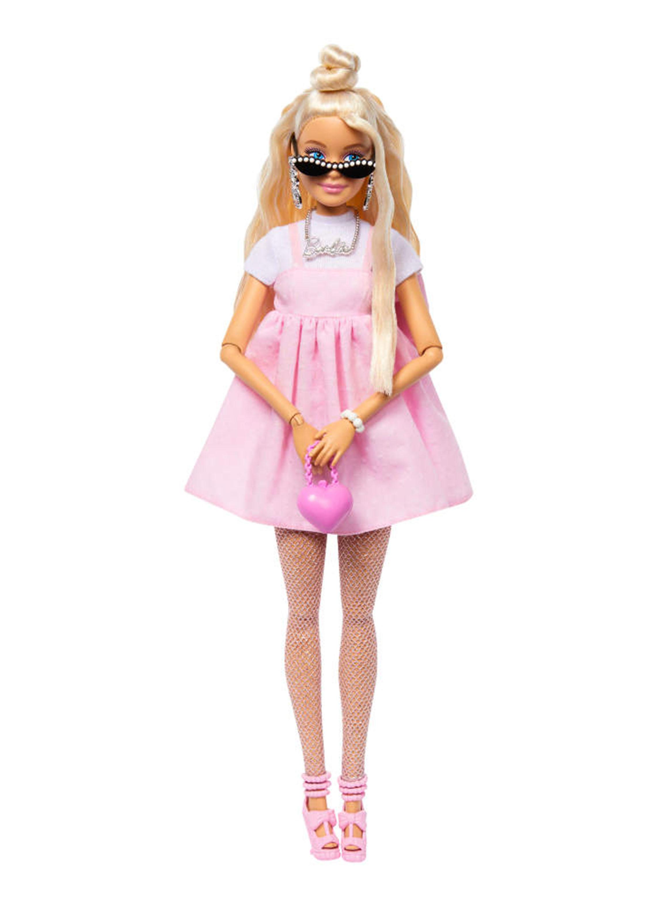 Muñeca Fashionista Deluxe Vestido Rosa con Moño-0