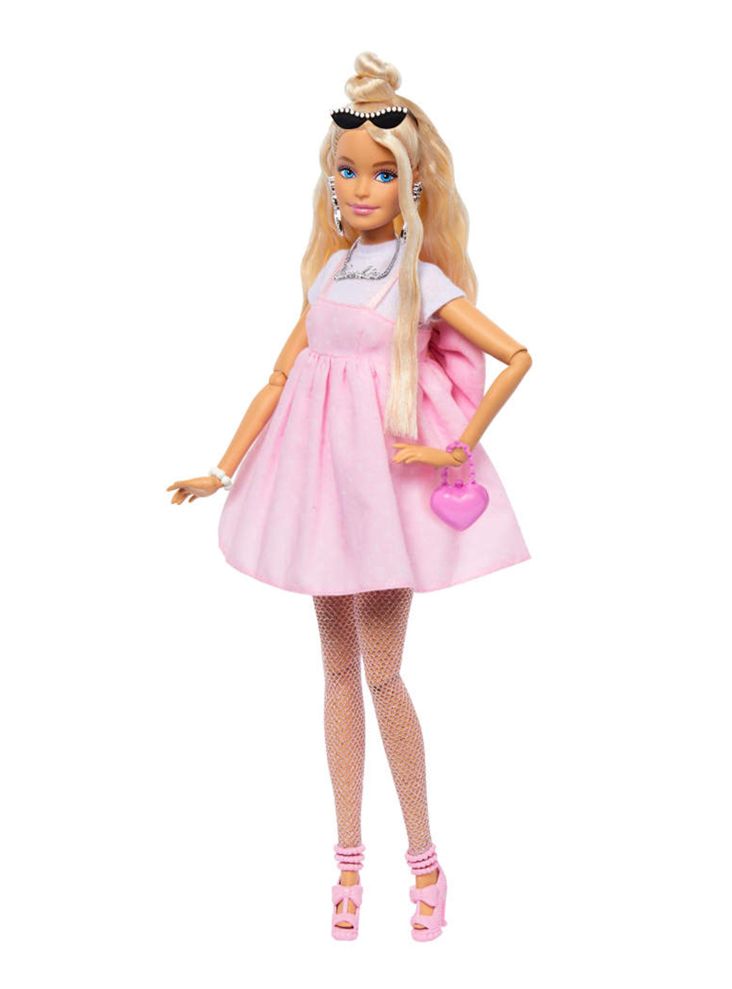 Muñeca Fashionista Deluxe Vestido Rosa con Moño-2
