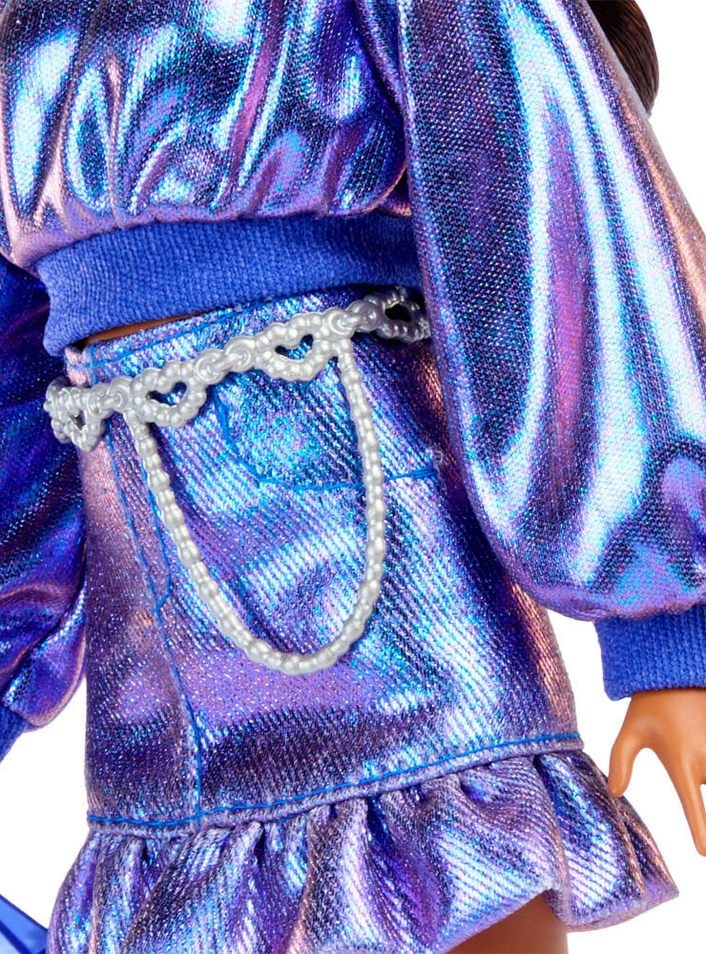 Barbie Cabello Castaño y Cojunto Azul-4