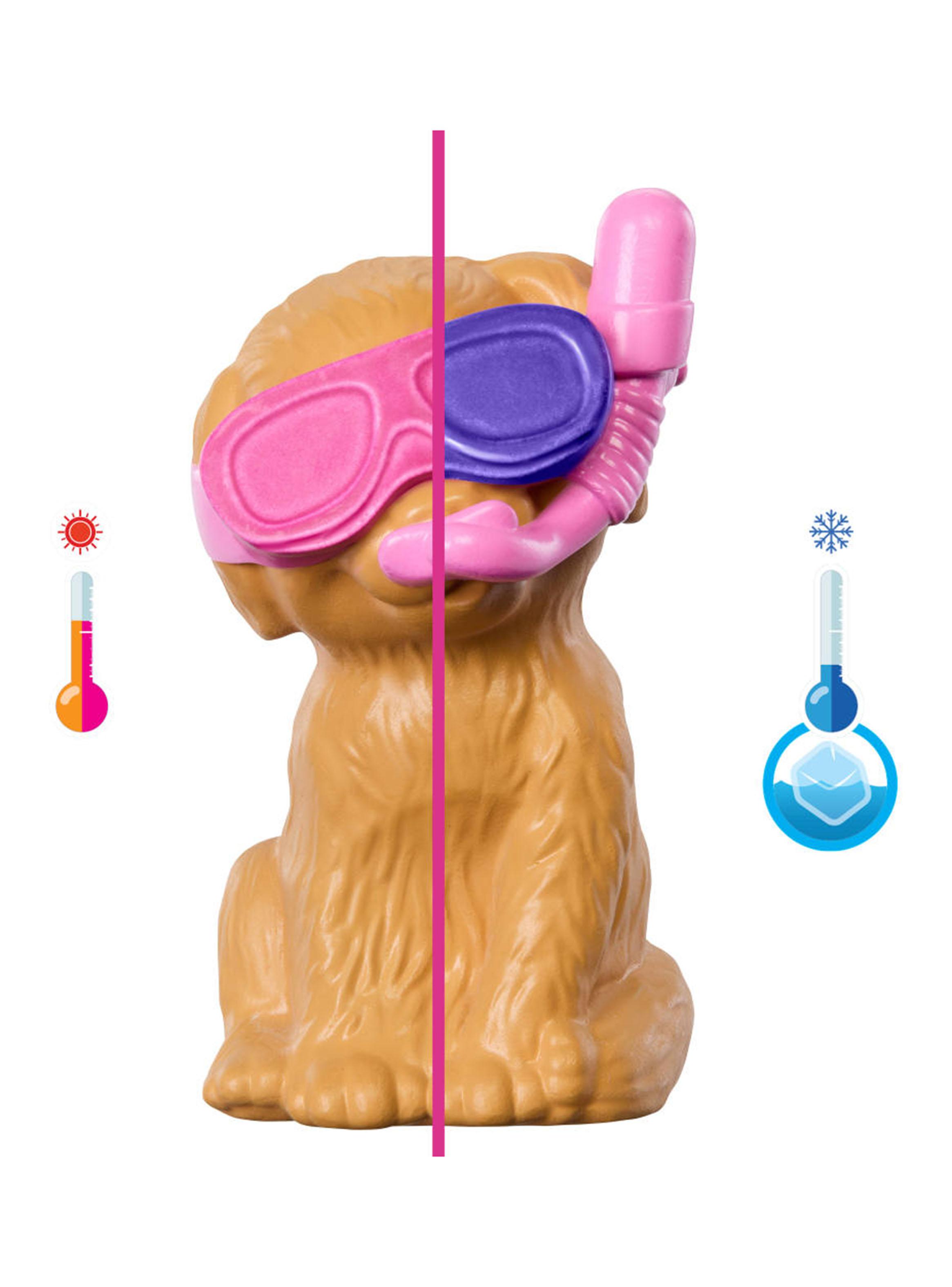 Muñeca Barbie Fiesta en la Piscina con Perritos-4