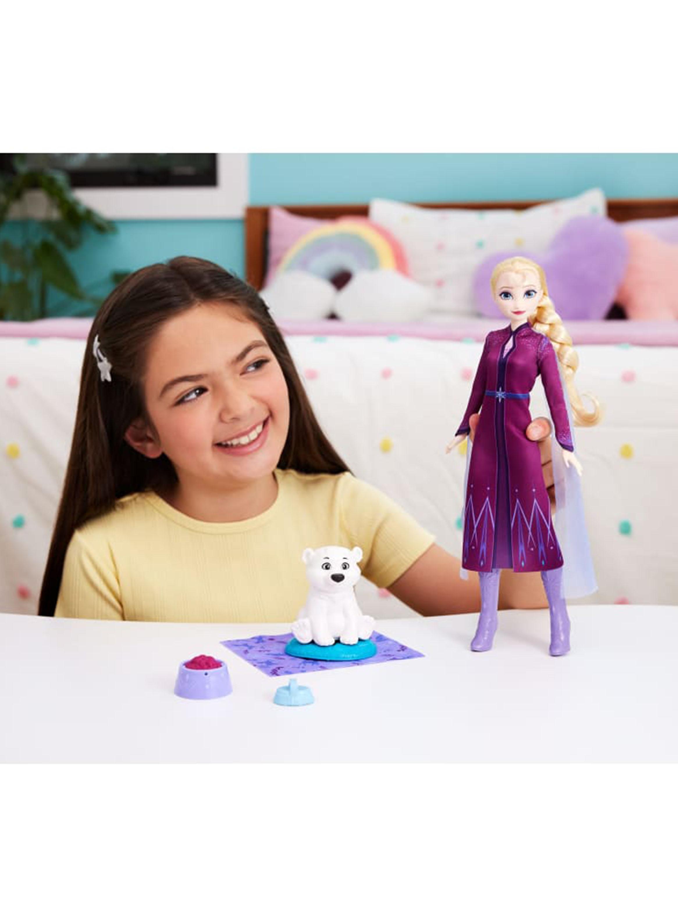 Muñeca Elsa de Frozen con Oso Bebé-5