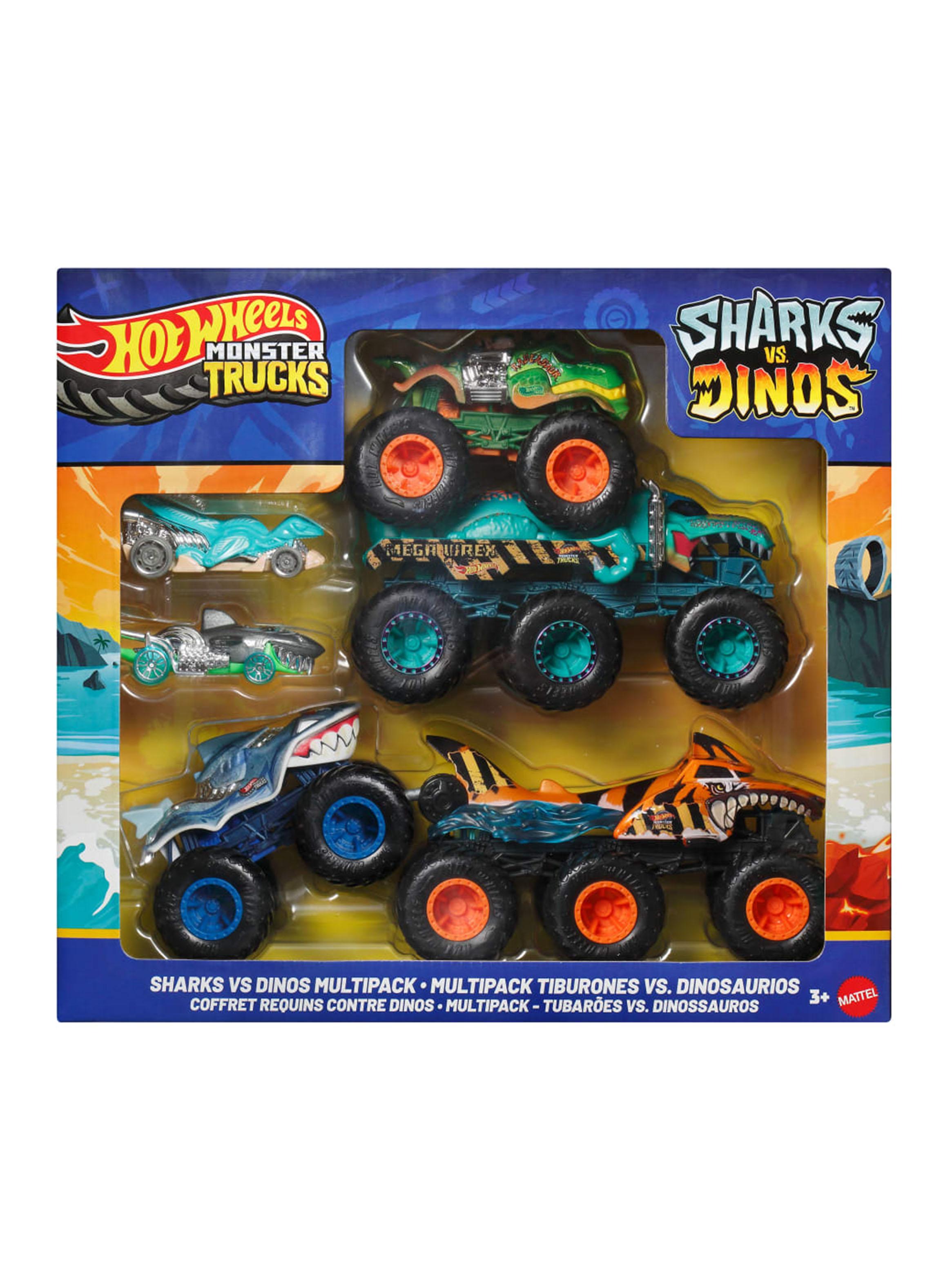 Set de Vehículos Shark vs Dino-5