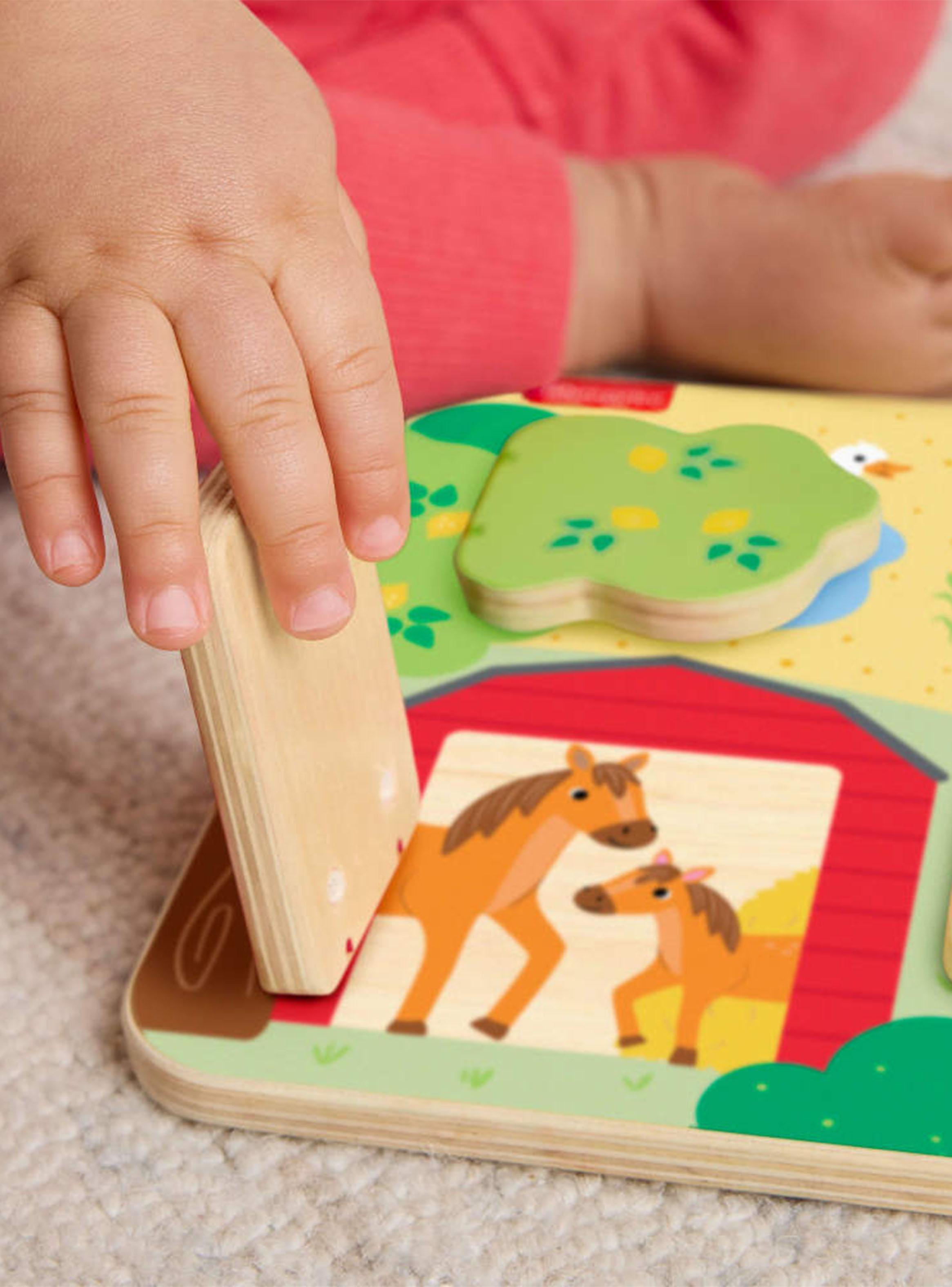 Juguete para Bebés Tablero Animalitos de Madera-3