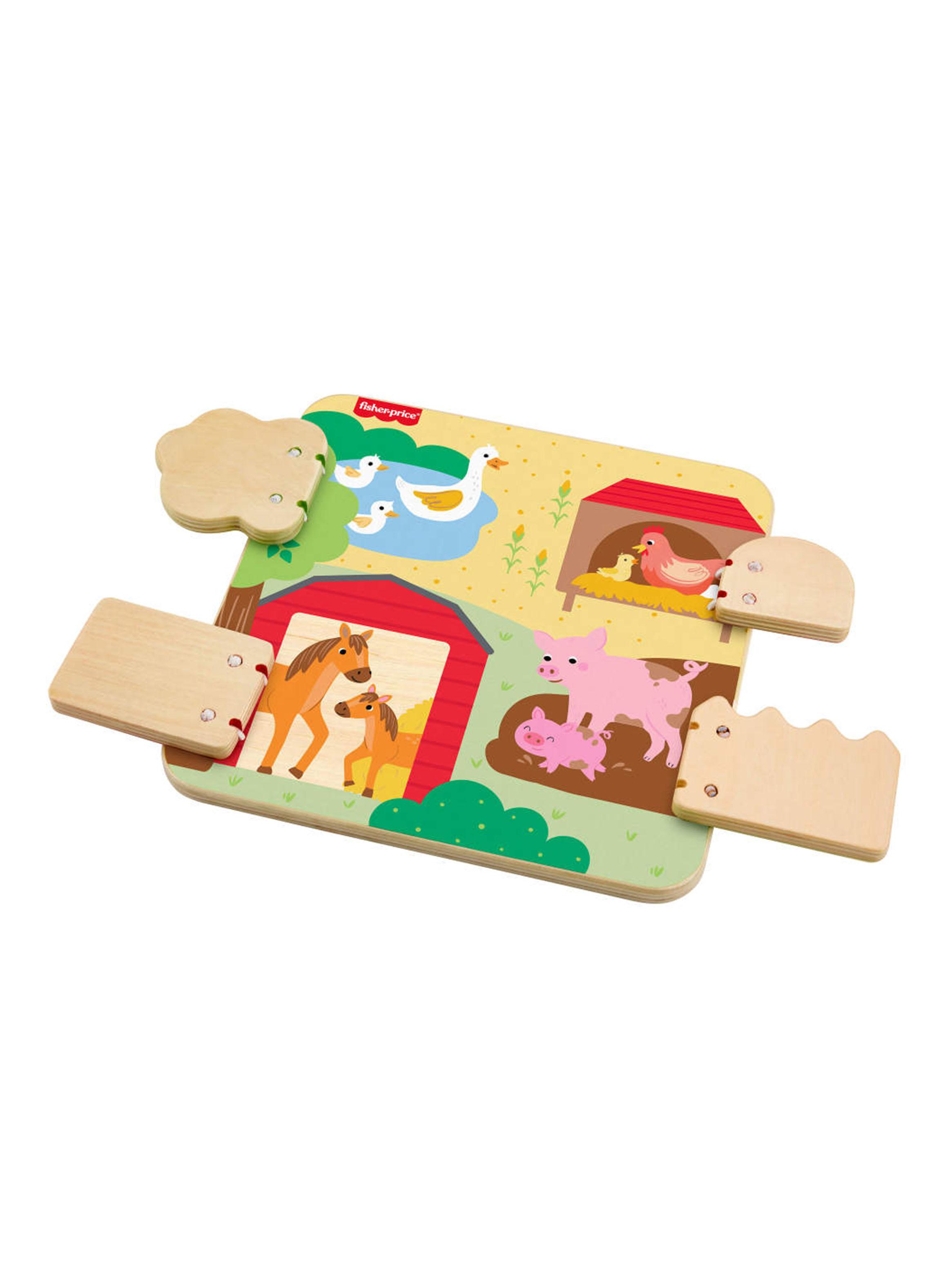 Juguete para Bebés Tablero Animalitos de Madera-2