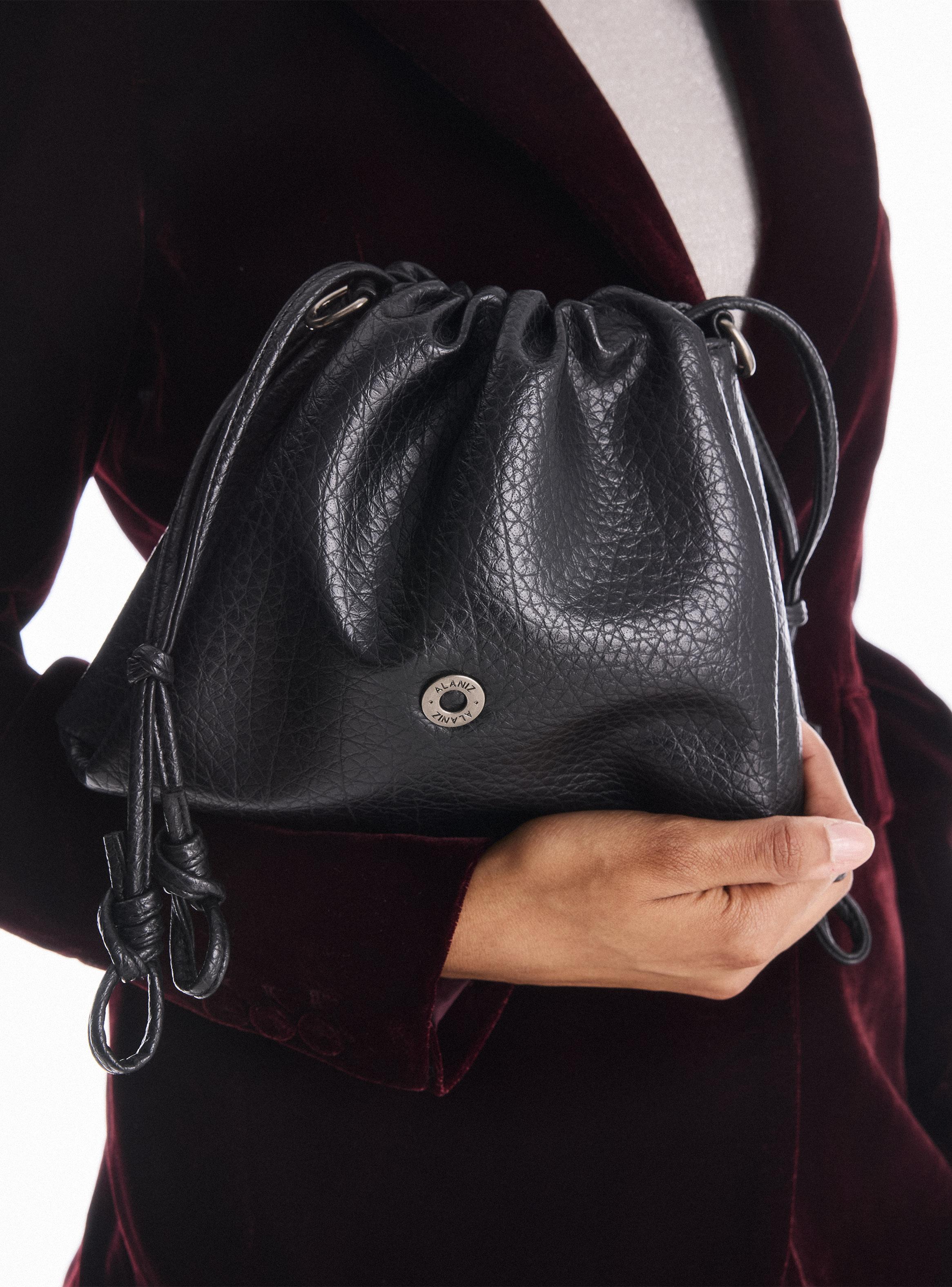 Cartera Bucket Bag Efecto Grano-5