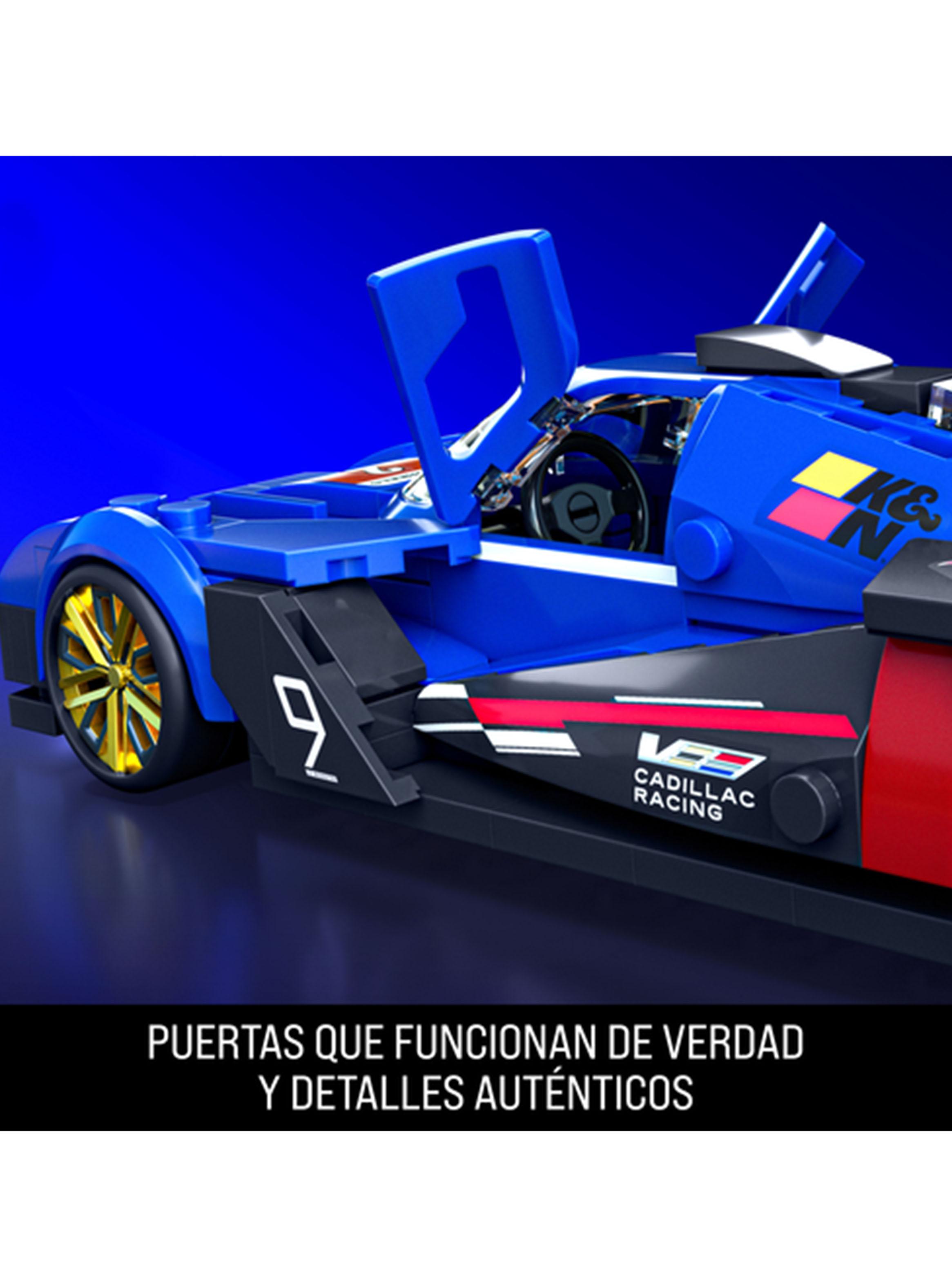 Vehículo para Construir Brick Shop Speed Cadillac Project Azul-3