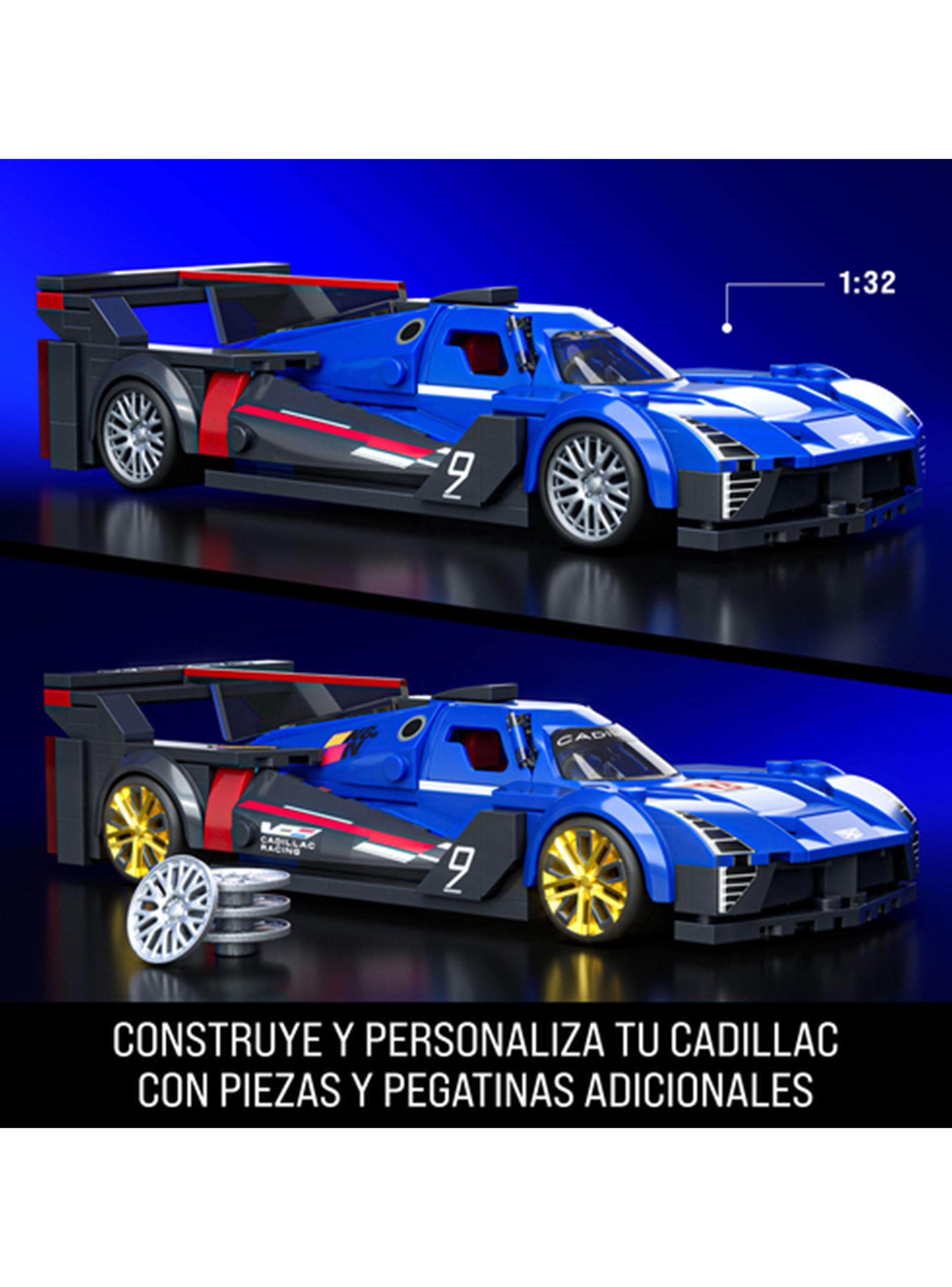 Vehículo para Construir Brick Shop Speed Cadillac Project Azul-4