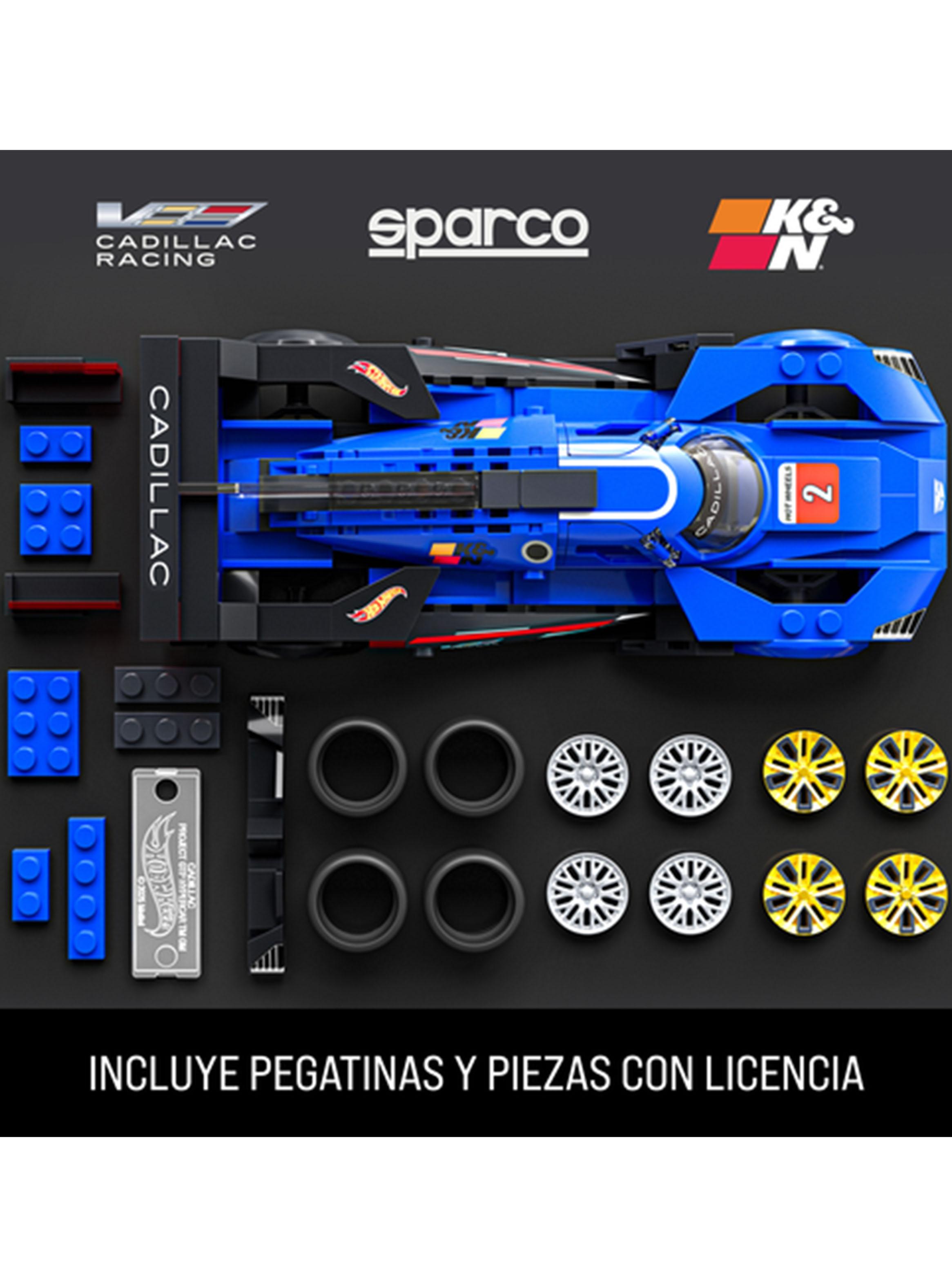 Vehículo para Construir Brick Shop Speed Cadillac Project Azul-1