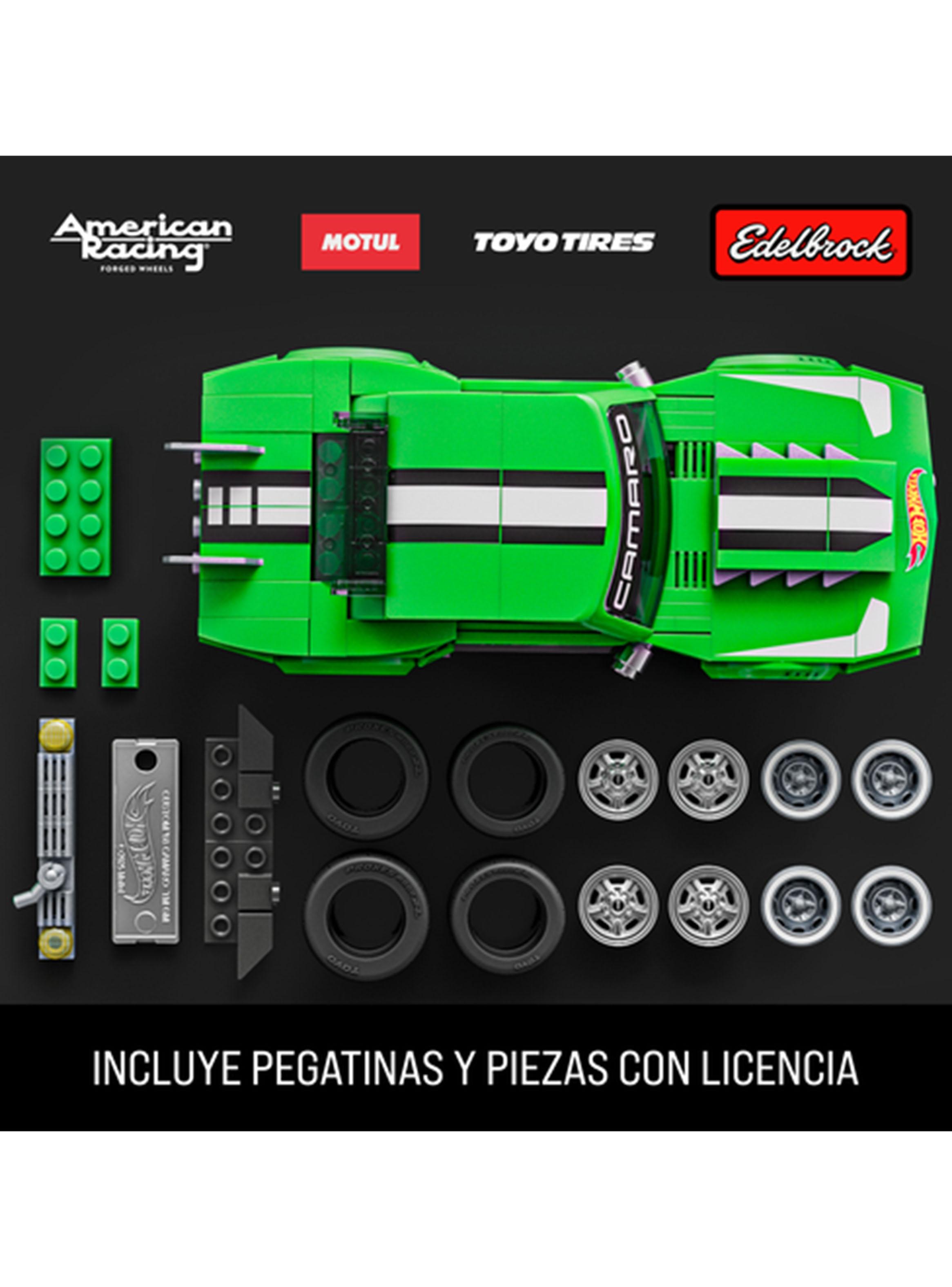 Vehículo para Construir Brick Shop Speed Custom '68 Camaro Verde-2