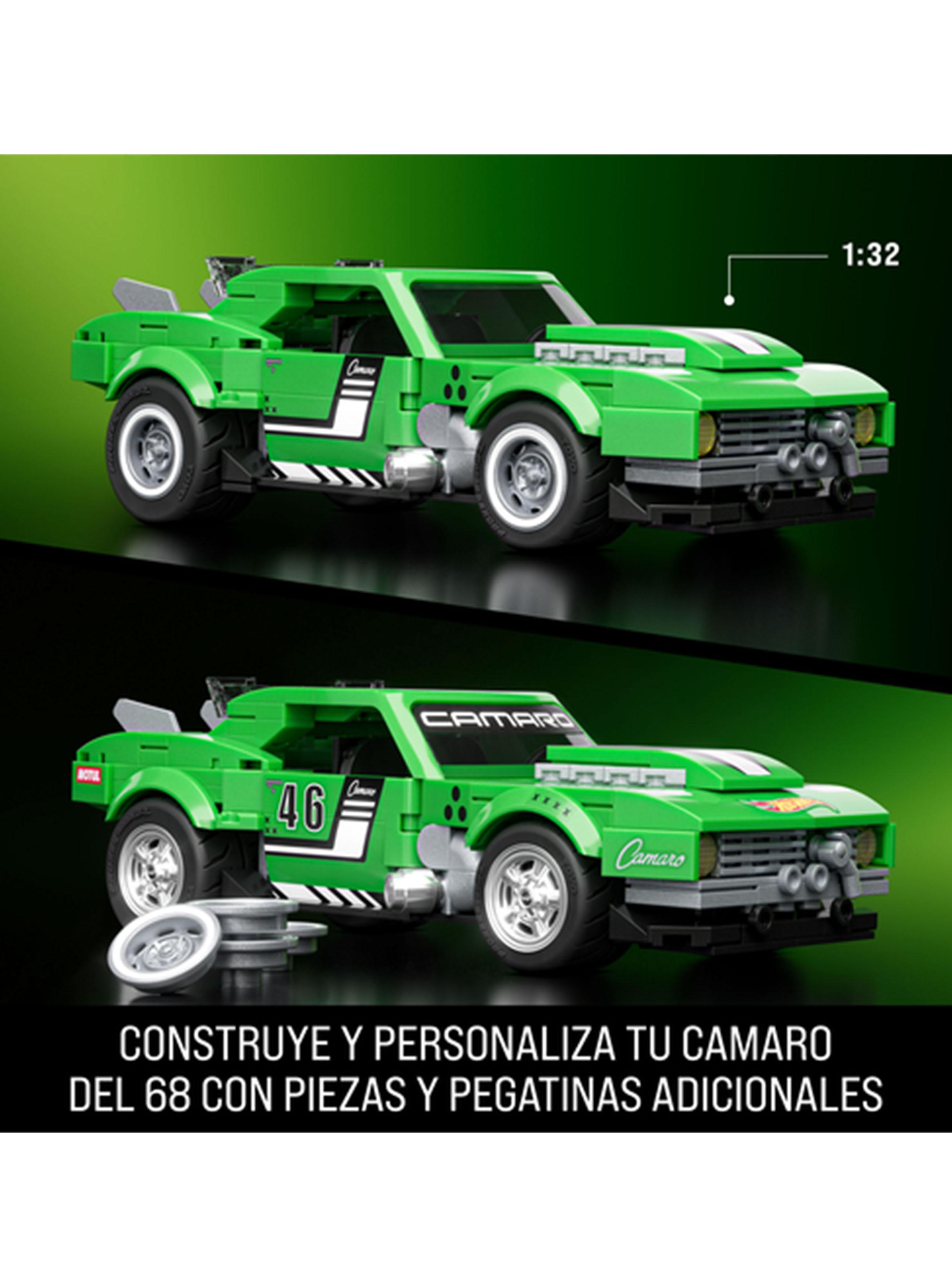 Vehículo para Construir Brick Shop Speed Custom '68 Camaro Verde-1