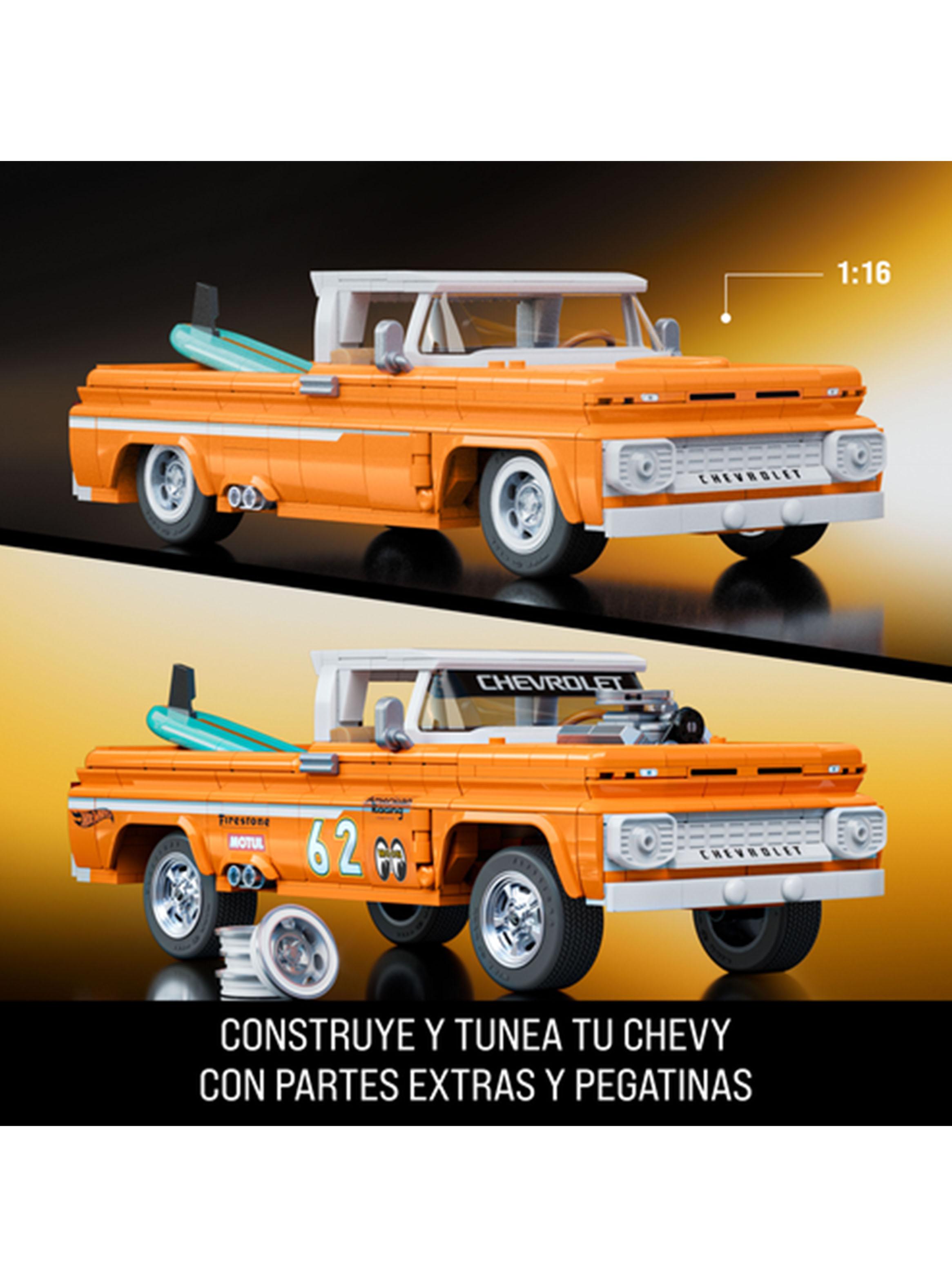 Vehículo para Construir Brick Shop Elite Camioneta Chevy Naranjo-1