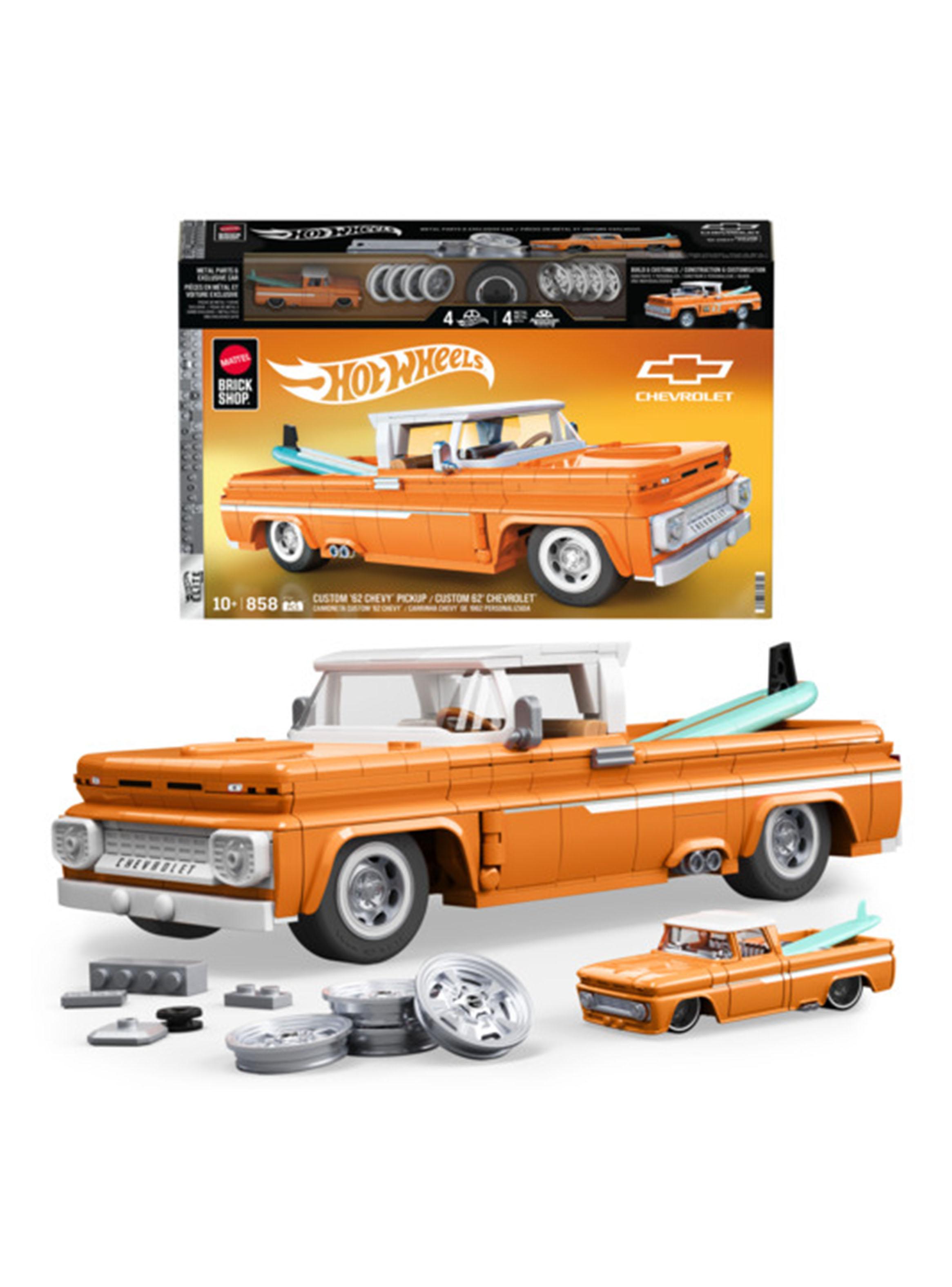 Vehículo para Construir Brick Shop Elite Camioneta Chevy Naranjo-0