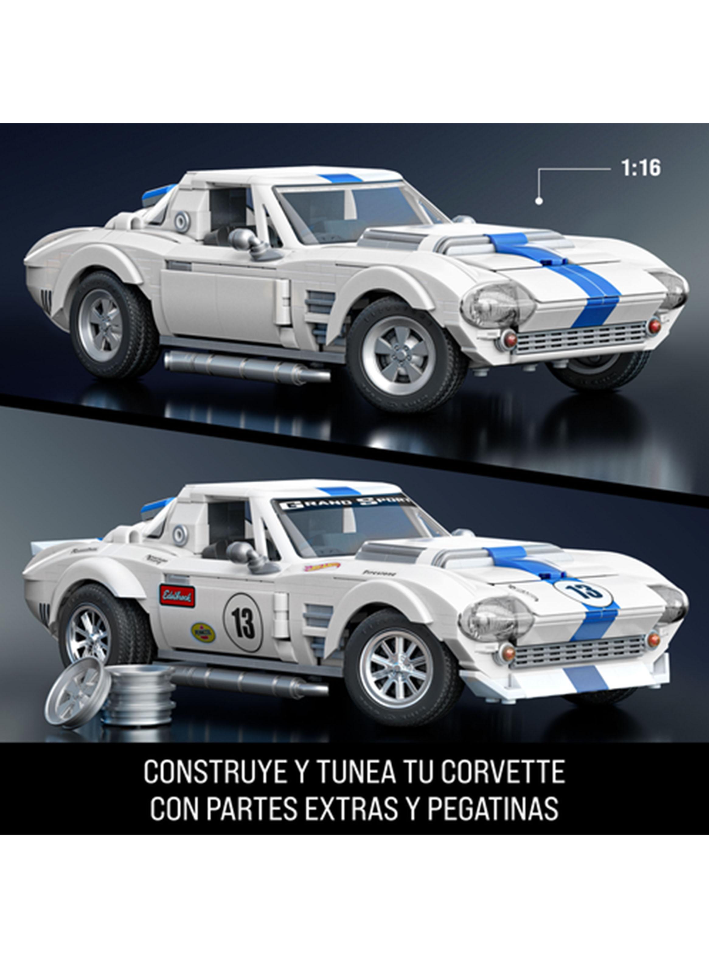 Vehículo para Construir Brick Shop Elite Corvette Blanco-1