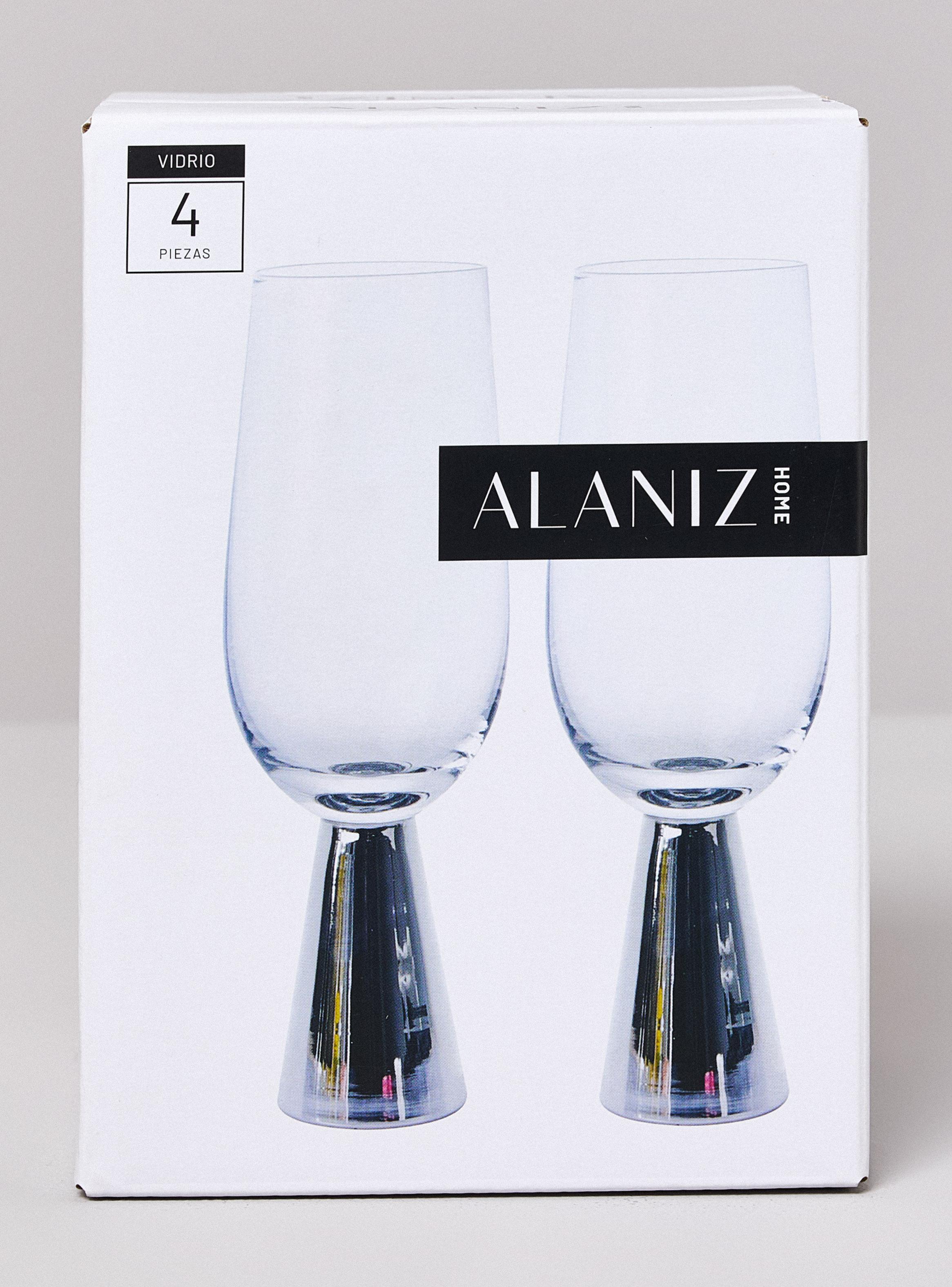 Set de 4 Copas Silver Champaña 260 ml-3